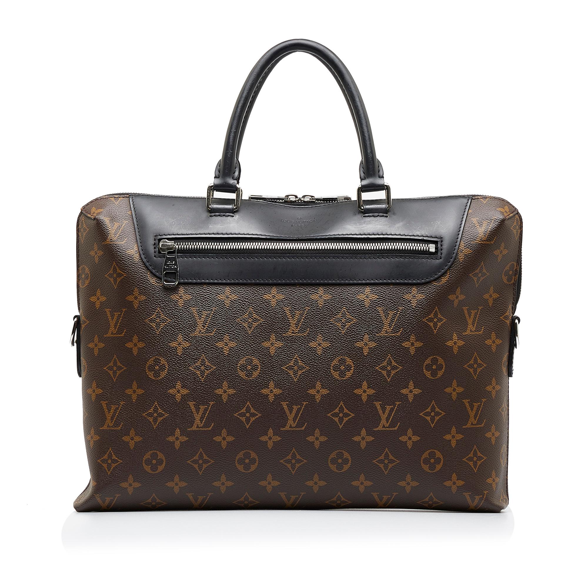 Louis Vuitton Monogram Macassar Porte Documents Jour NM (SHG-YTFYZj)