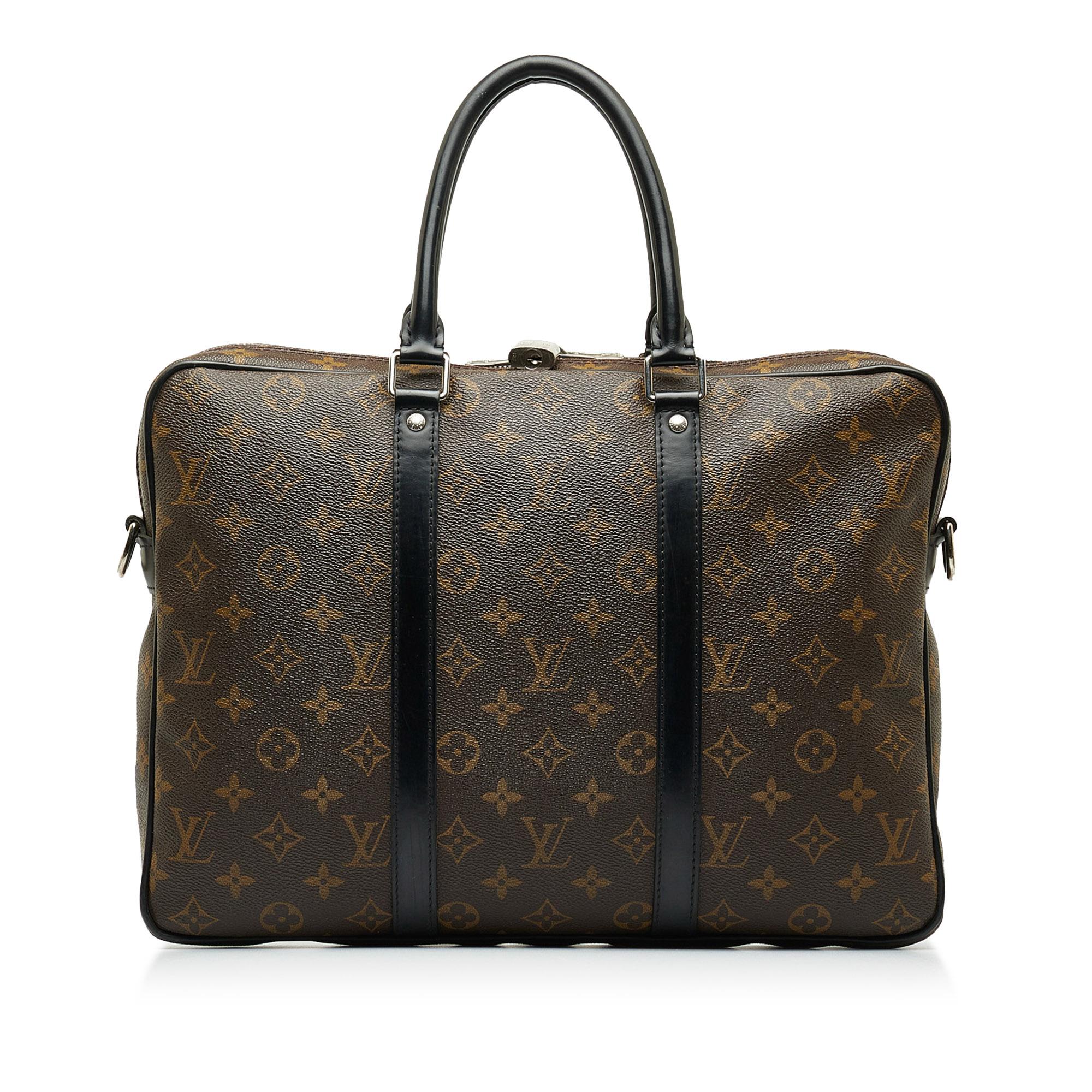 Louis Vuitton Monogram Macassar Porte Documents Jour (SHG-RfYjO8)