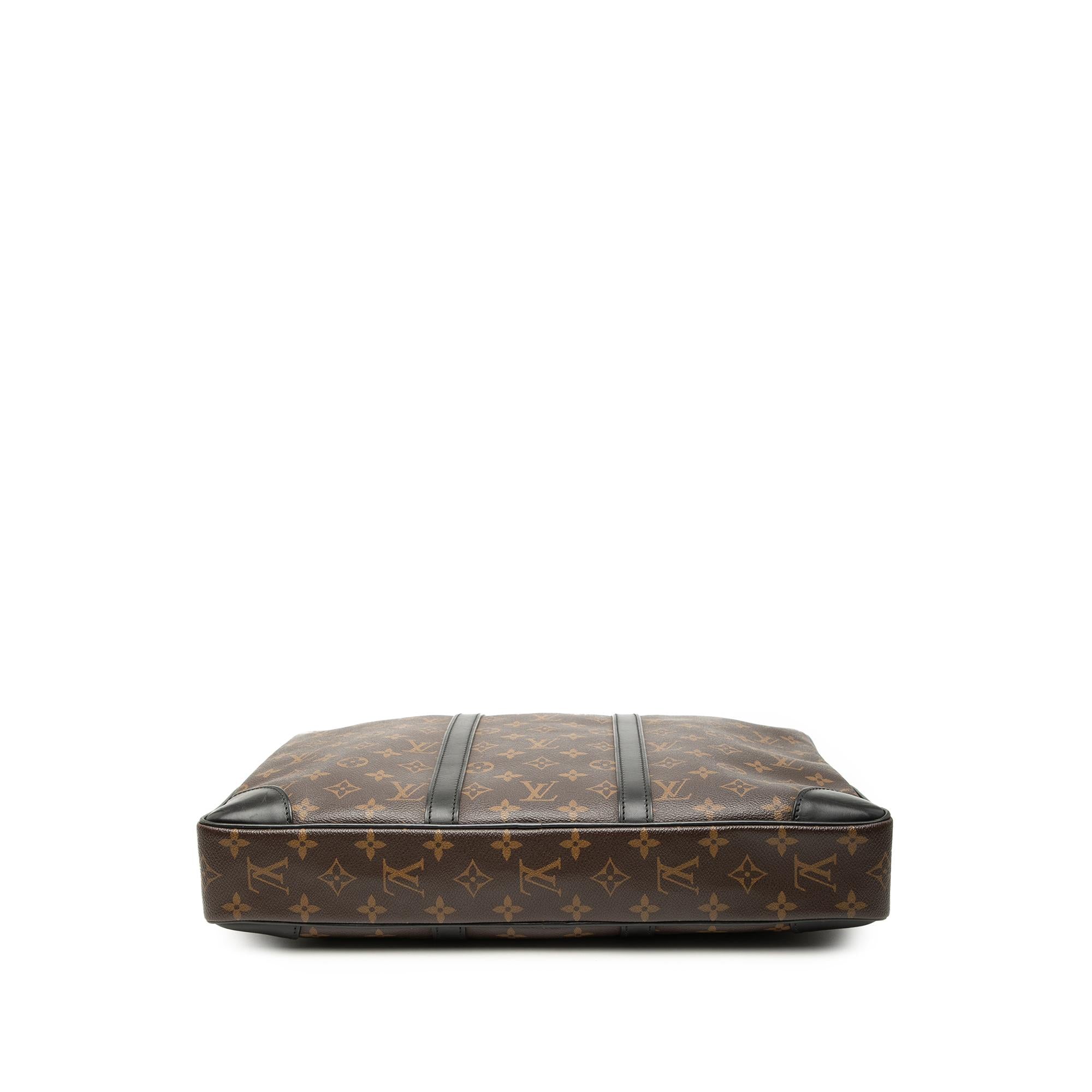 Louis Vuitton Monogram Macassar Porte Documents Voyage GM