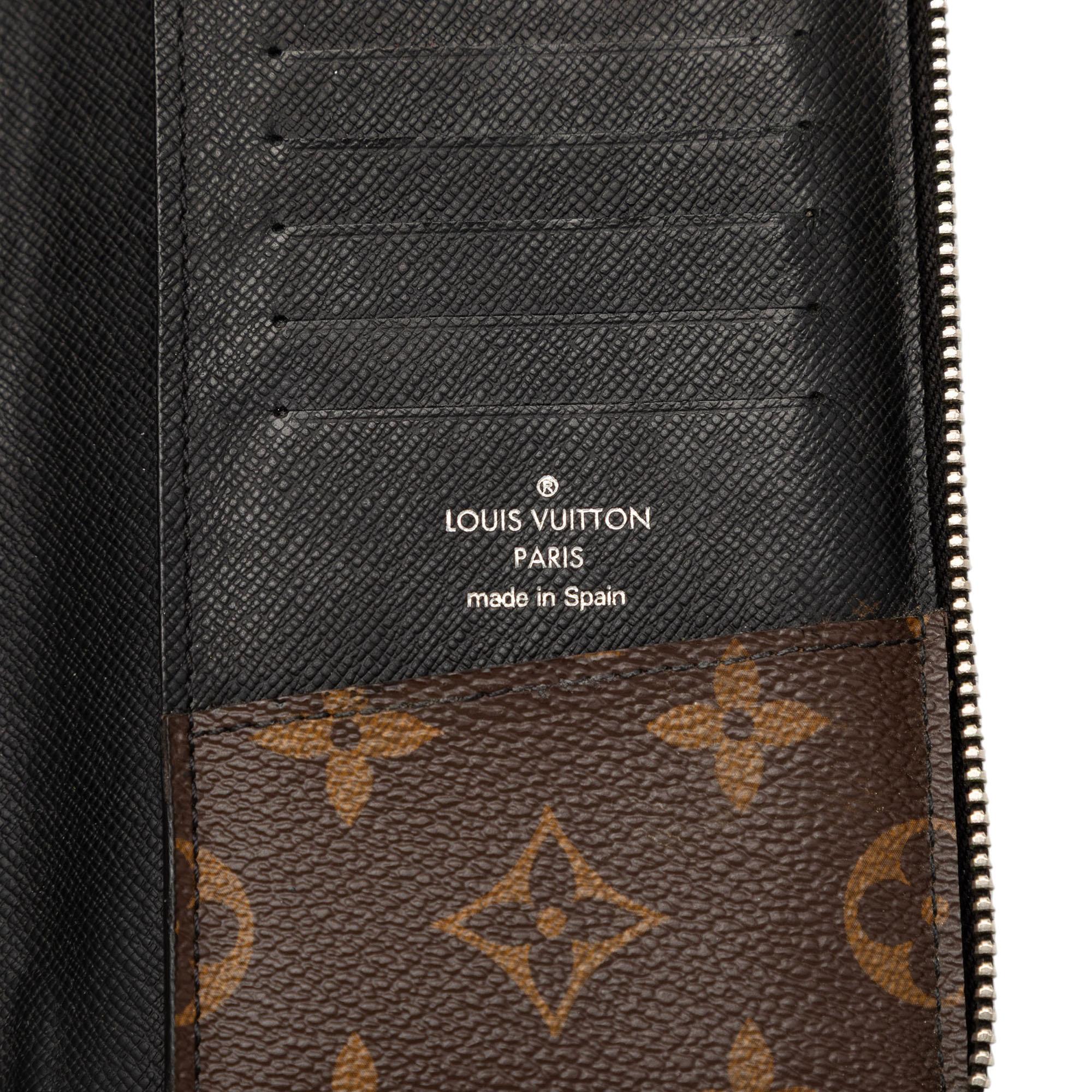 Louis Vuitton Monogram Macassar Vertical Zippy Wallet