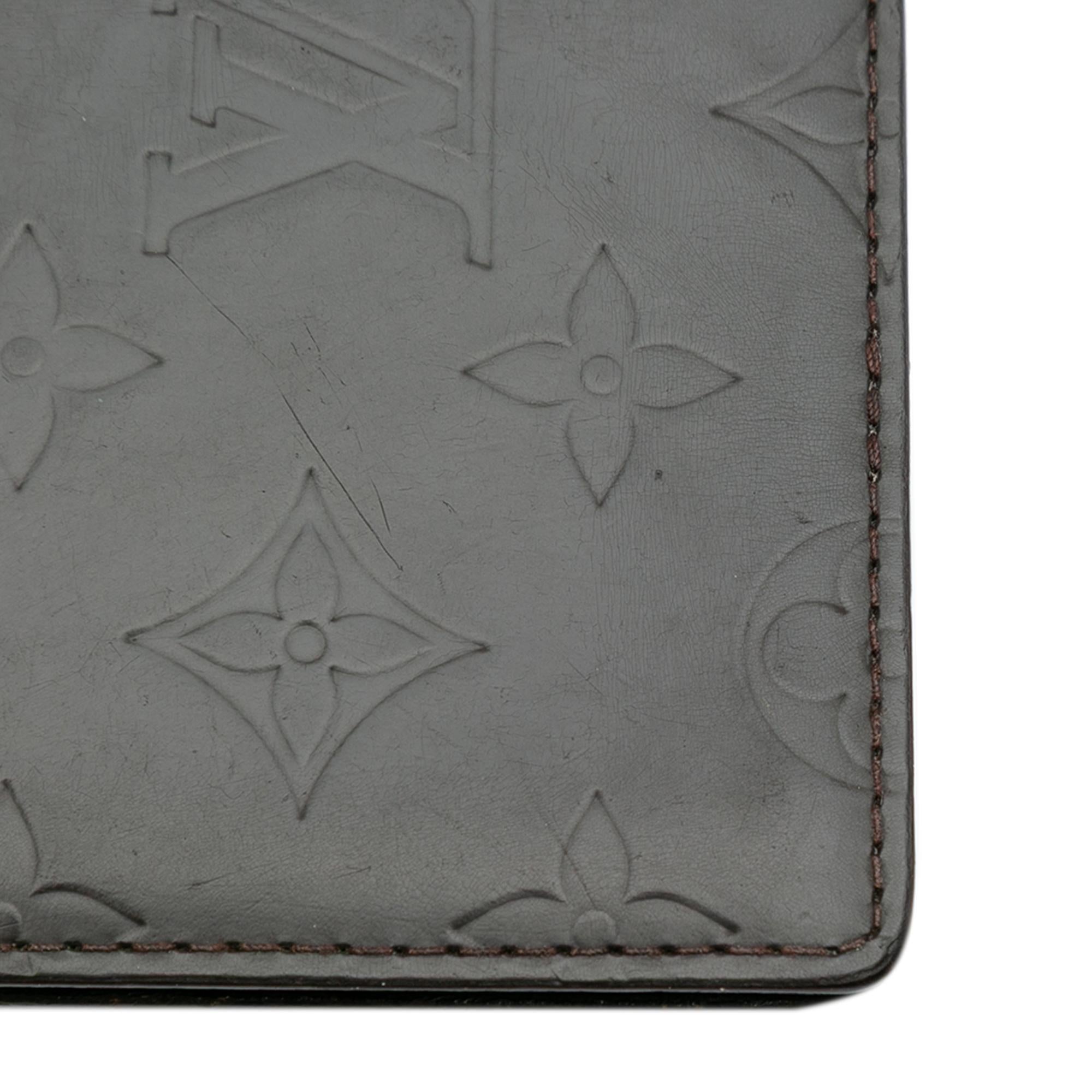 Louis Vuitton Monogram Mat Brazza Bifold Long Wallet