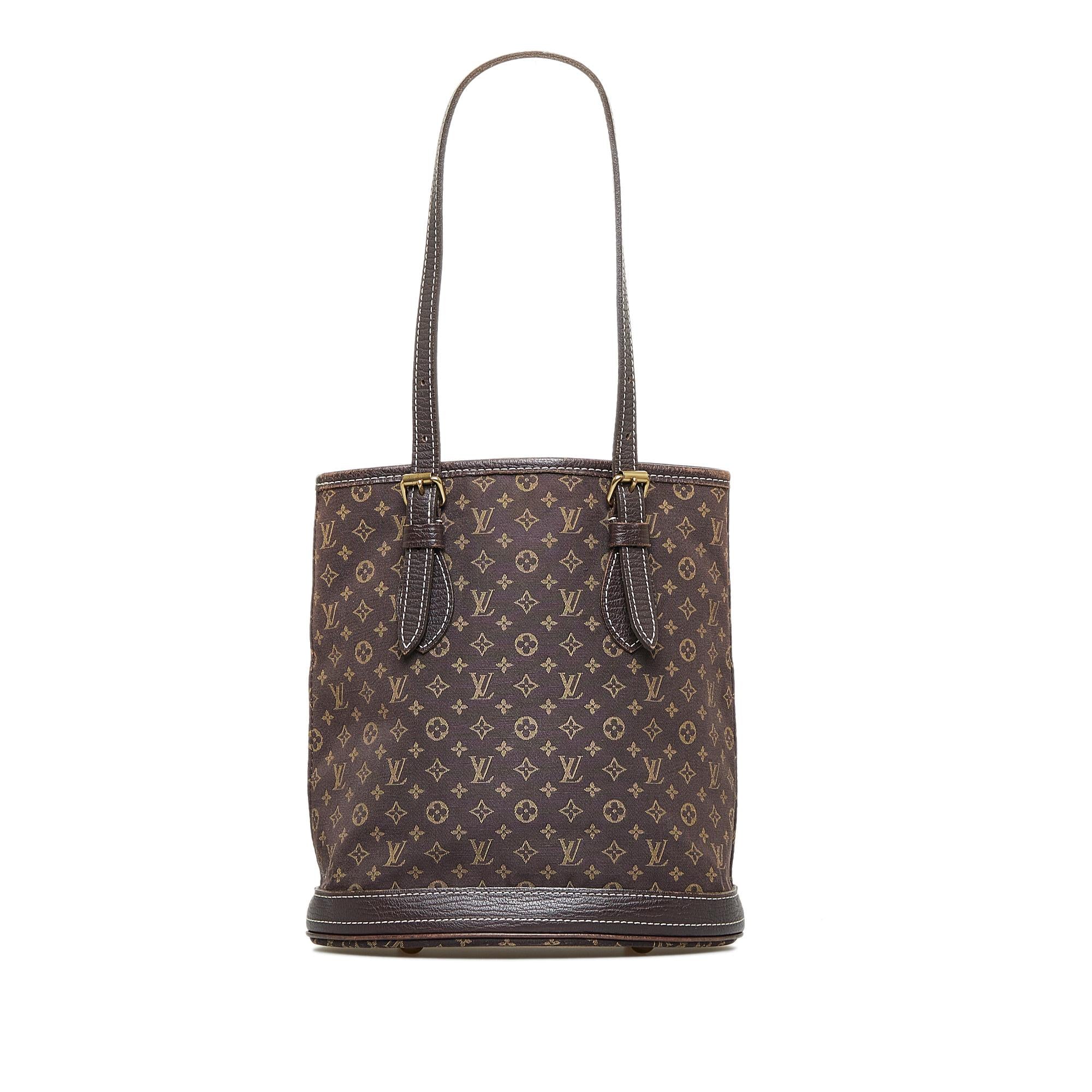 Louis Vuitton Monogram Mini Lin Bucket PM (SHG-KJWAcV)