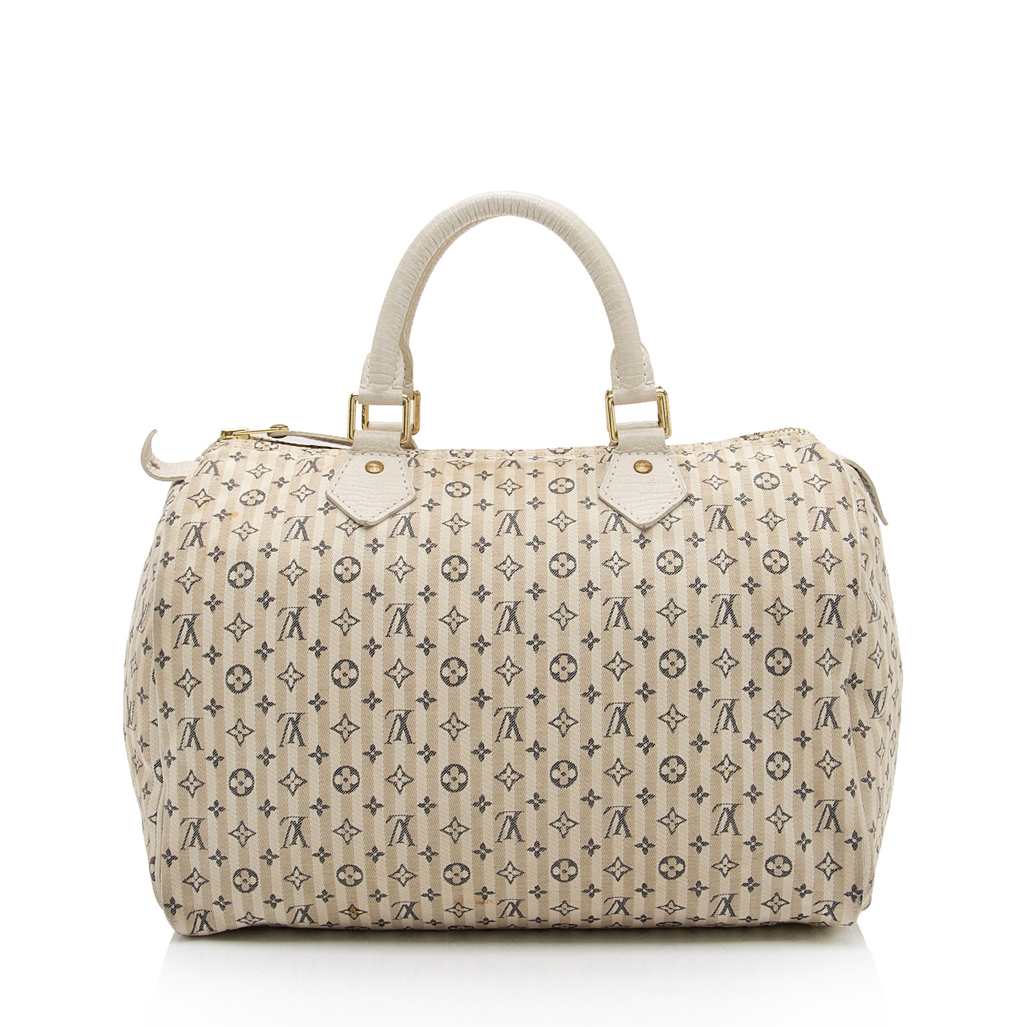 Louis Vuitton Monogram Mini Lin Speedy 30 Satchel (SHF-MWpiGX)