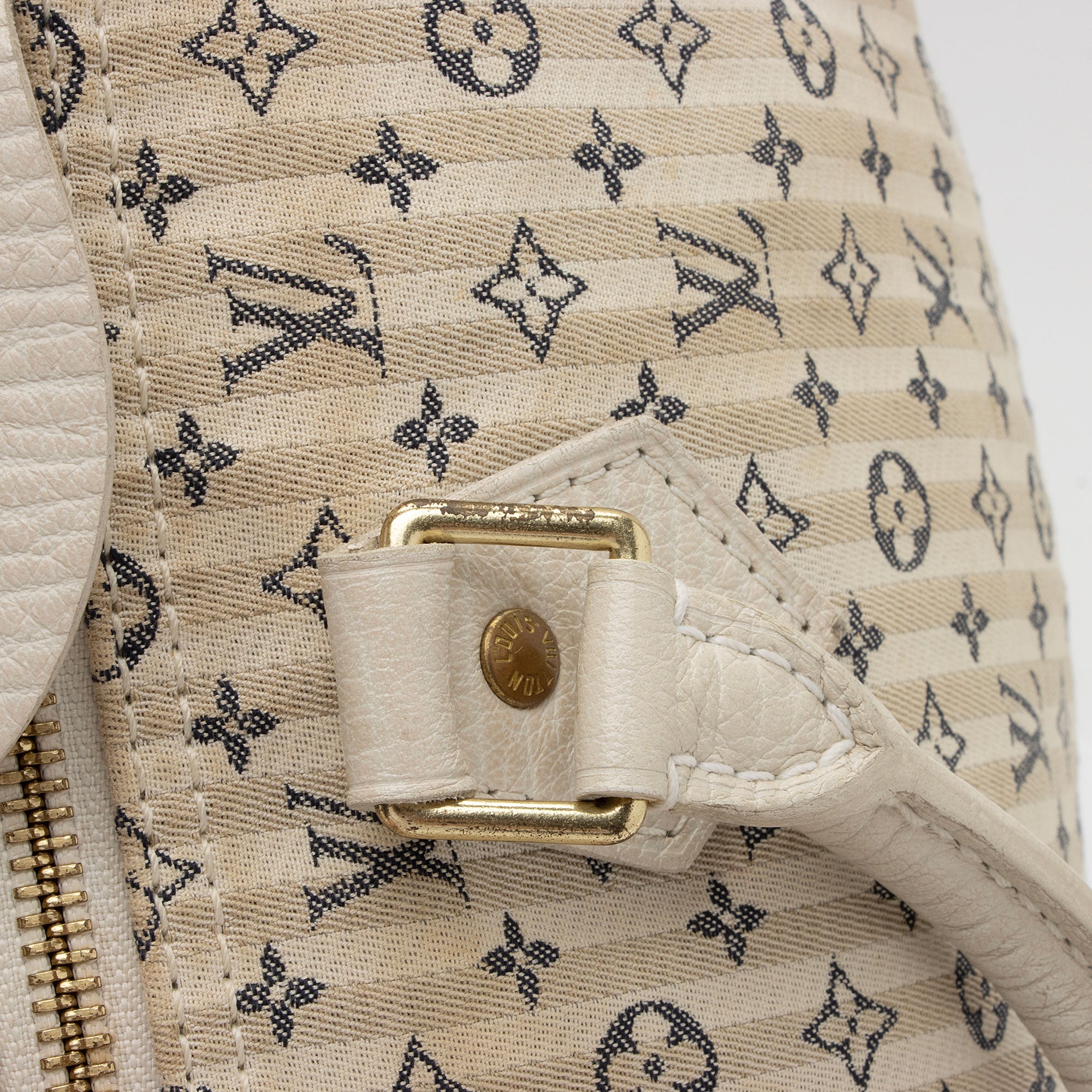 Louis Vuitton Monogram Mini Lin Speedy 30 Satchel (SHF-MWpiGX)