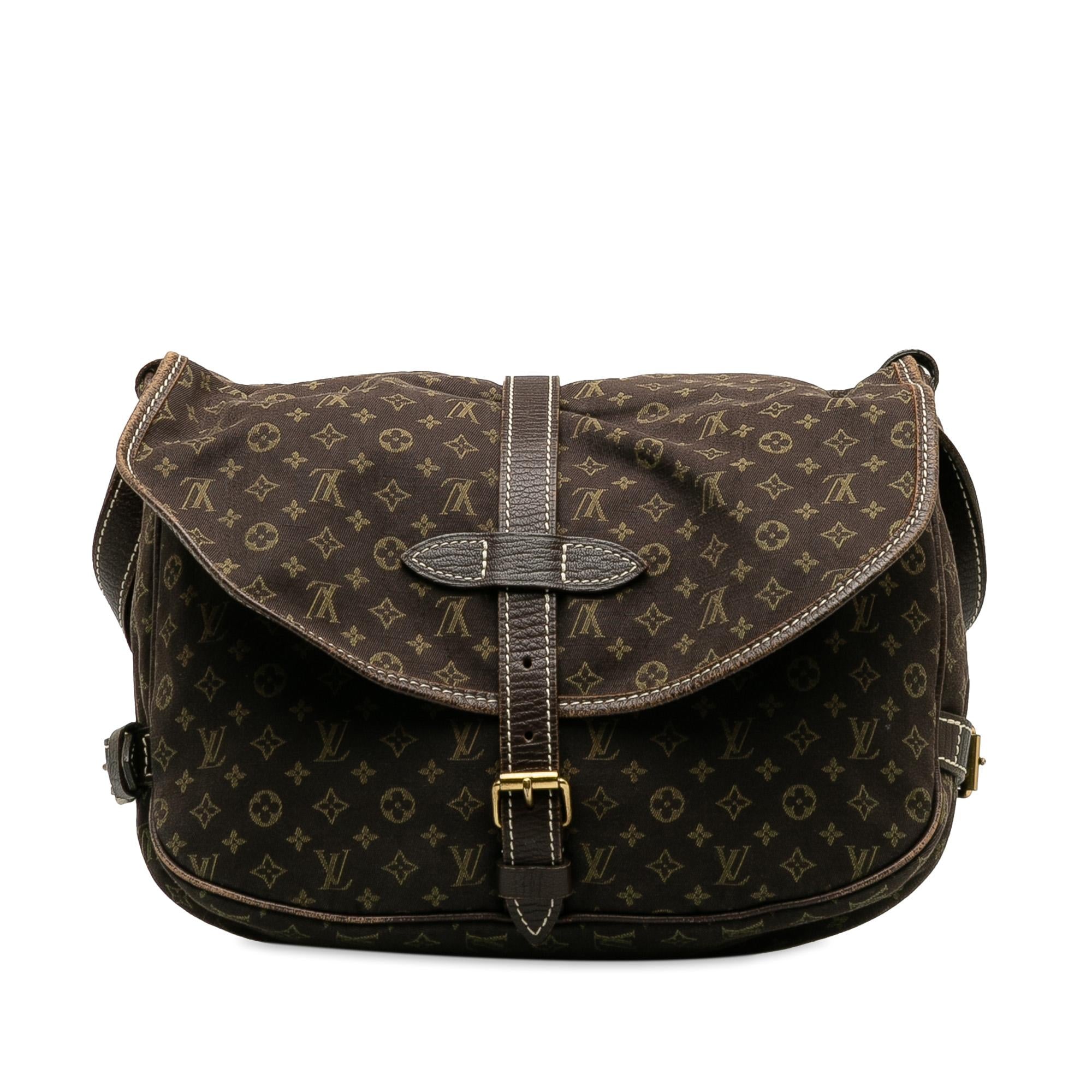 Louis Vuitton Monogram Mini Lin Saumur 30 (SHG-QMfL6Q)