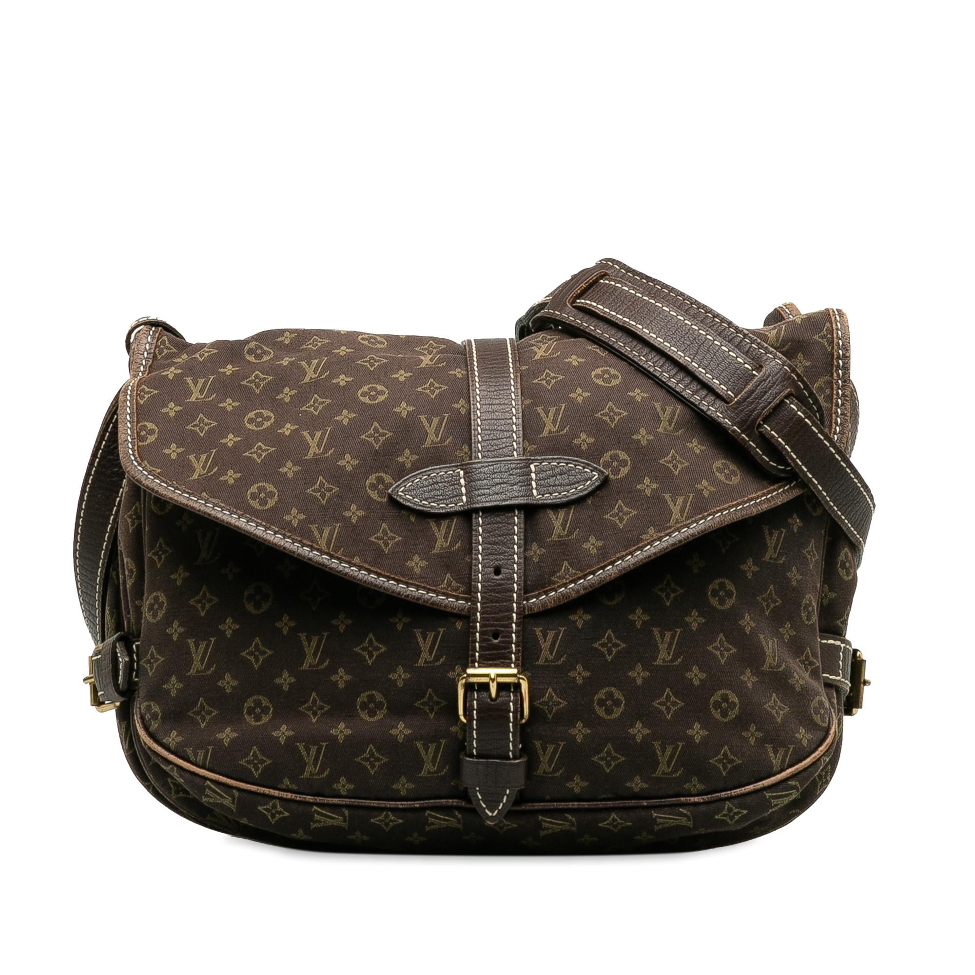 Louis Vuitton Monogram Mini Lin Saumur 30 (SHG-QMfL6Q)