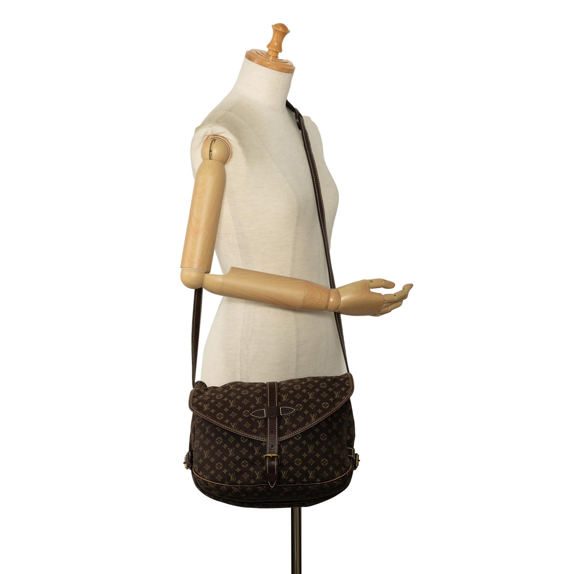 Louis Vuitton Monogram Mini Lin Saumur 30 (SHG-QMfL6Q)