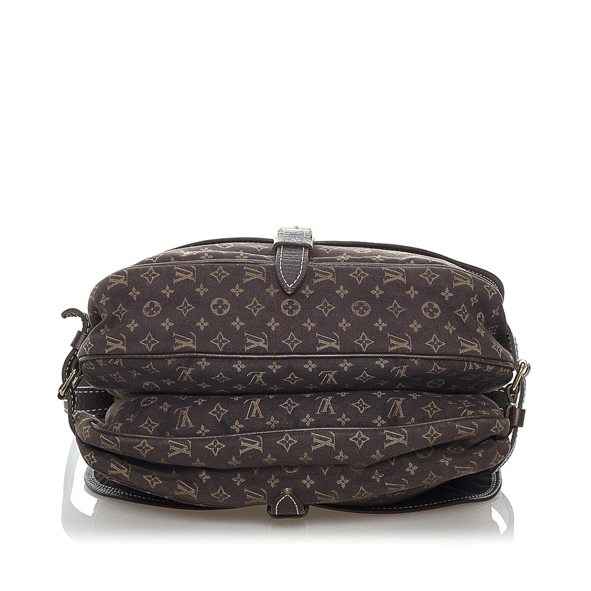 Louis Vuitton Monogram Mini Lin Saumur (SHG-ebR5Au)