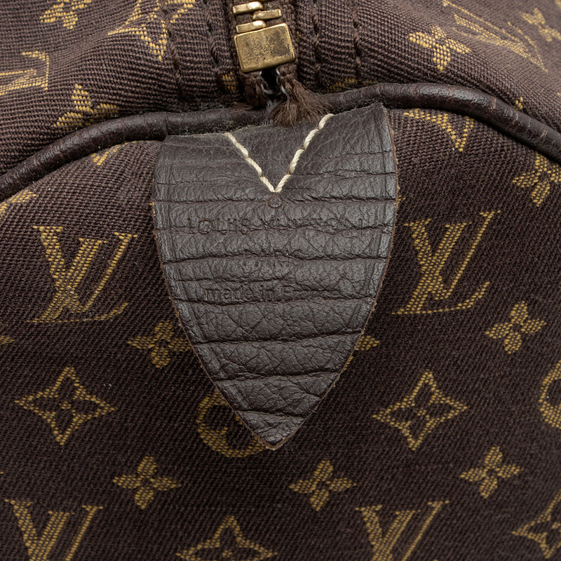 Louis Vuitton Monogram Mini Lin Speedy 30 Satchel (SHF-zliRMx)