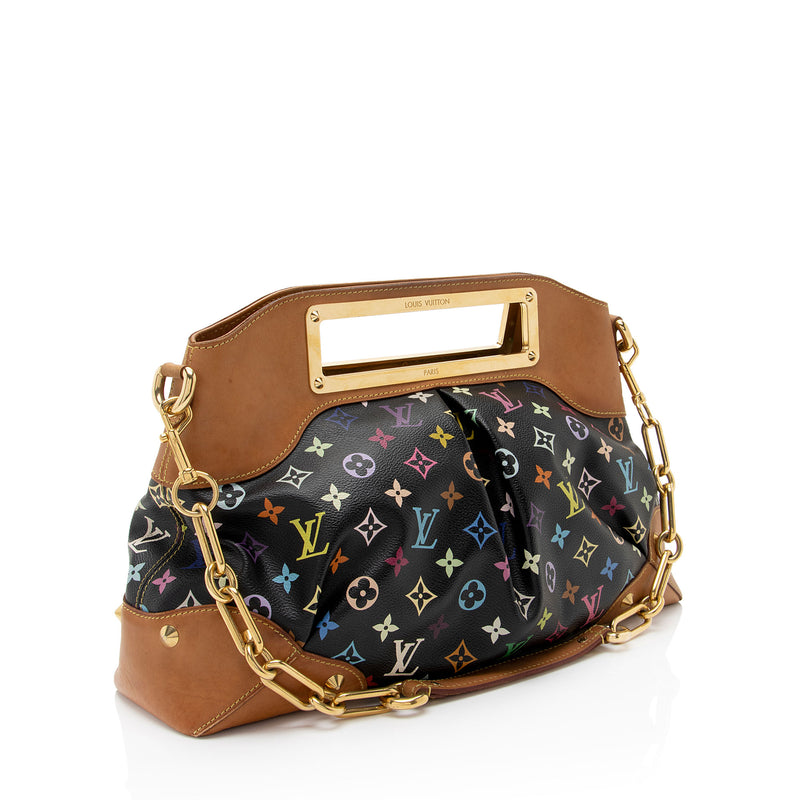 Louis Vuitton Monogram Multicolore Judy GM Shoulder Bag (SHF-GE0ToU)