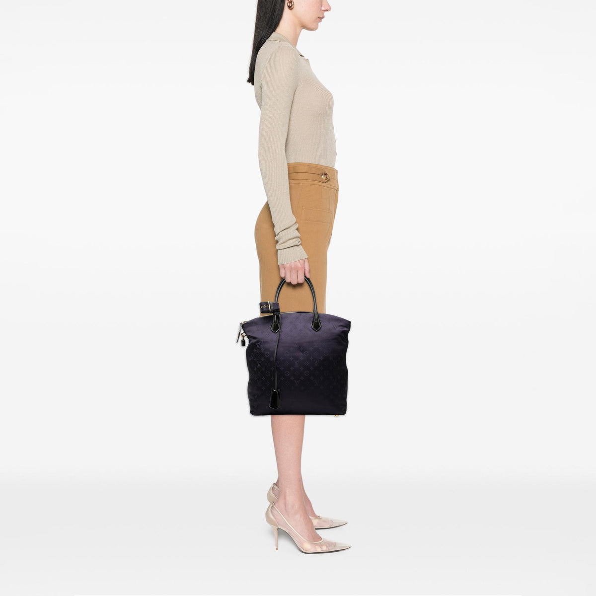 Louis Vuitton Monogram Nylon Desire Lockit Vertical MM