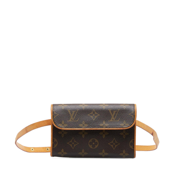 Brown Louis Vuitton Monogram Pochette Florentine Belt Bag