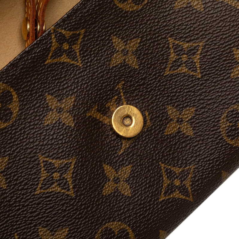 Louis Vuitton Monogram Pochette Twin GM (SHG-EQGS1O)