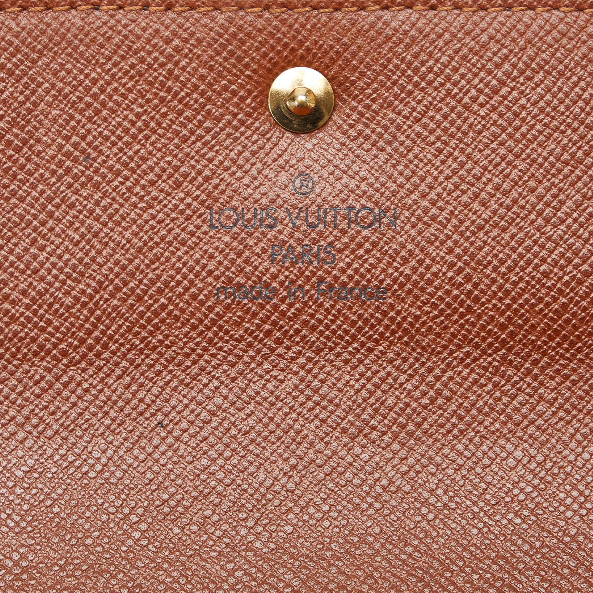 Louis Vuitton Monogram Porte Tresor Etui Papier Wallet (SHG-eiwBJb)