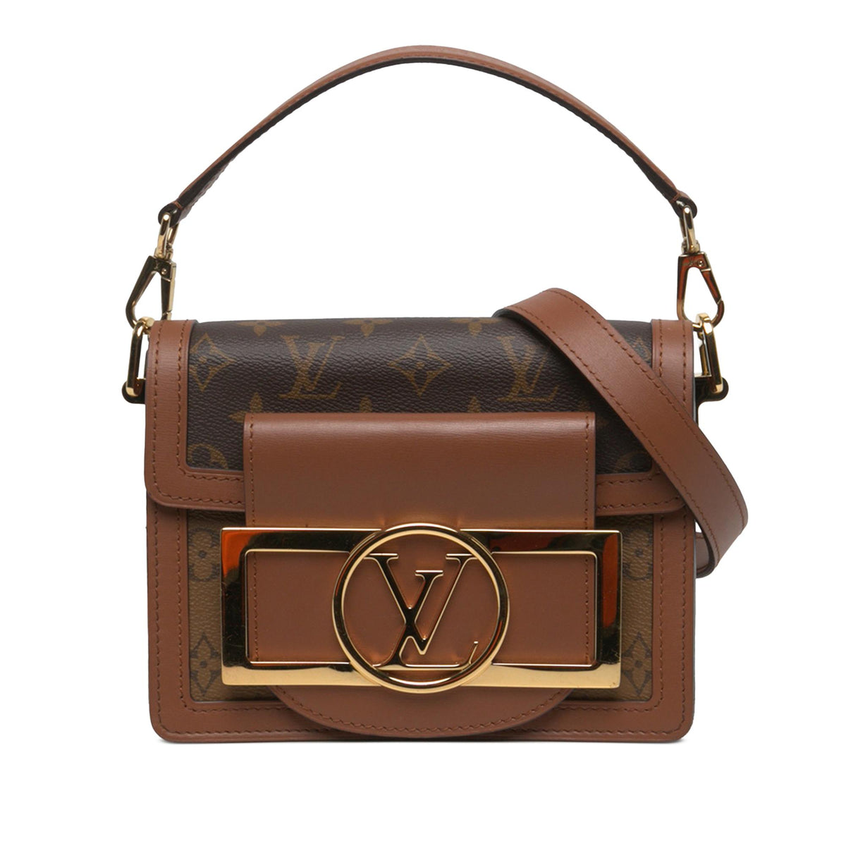 Louis Vuitton Monogram Reverse Mini Dauphine Lock XL