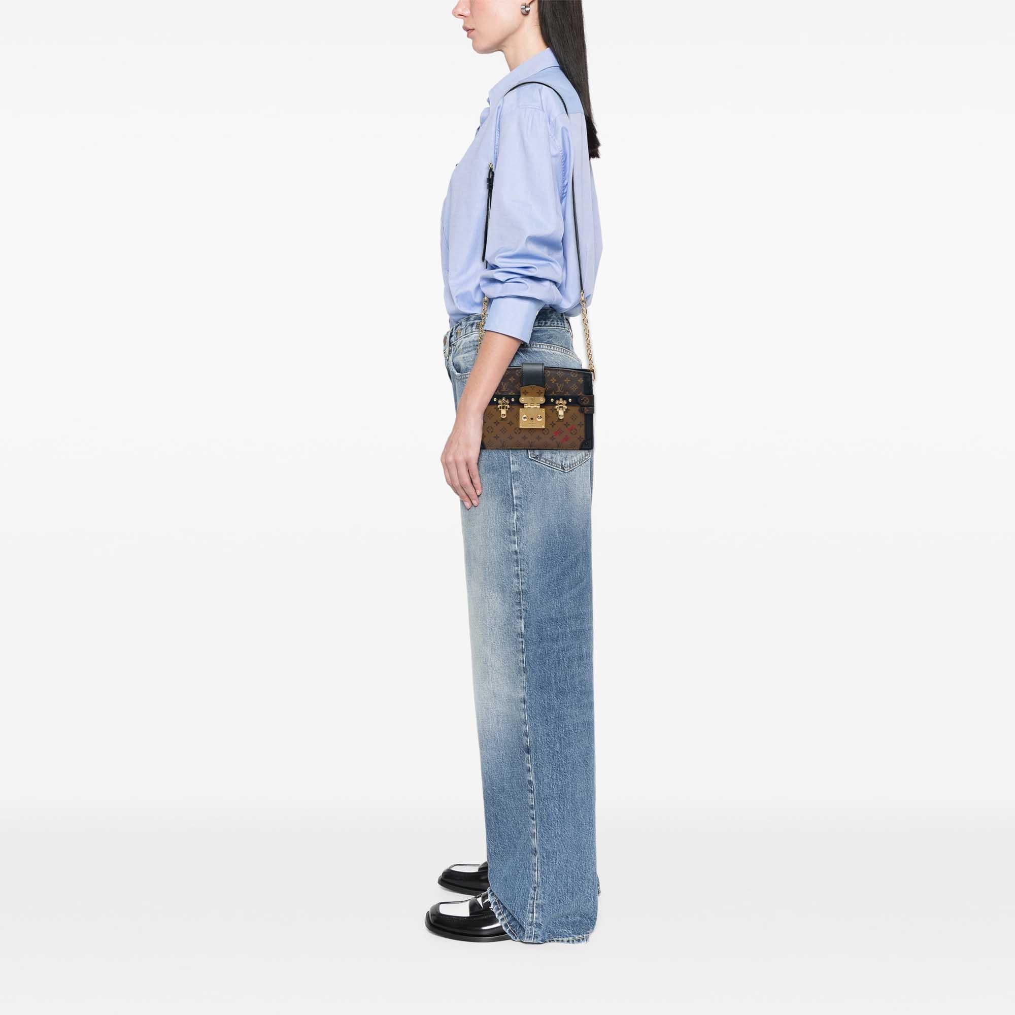 Louis Vuitton Monogram Reverse Trunk Clutch