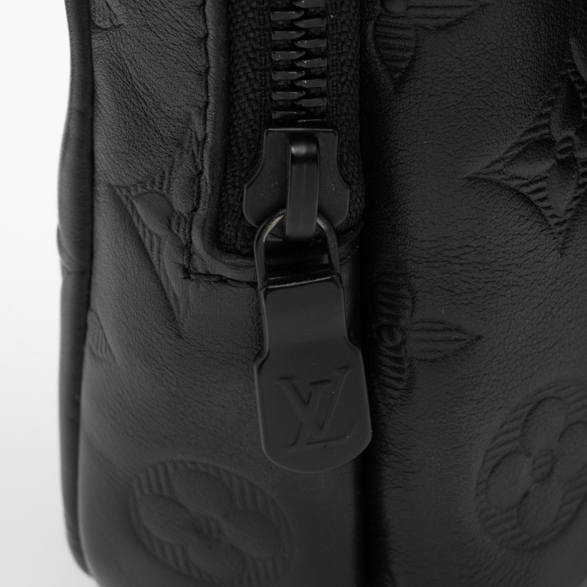 Louis Vuitton Monogram Shadow Double Phone Pouch (SHF-j03Mg2)