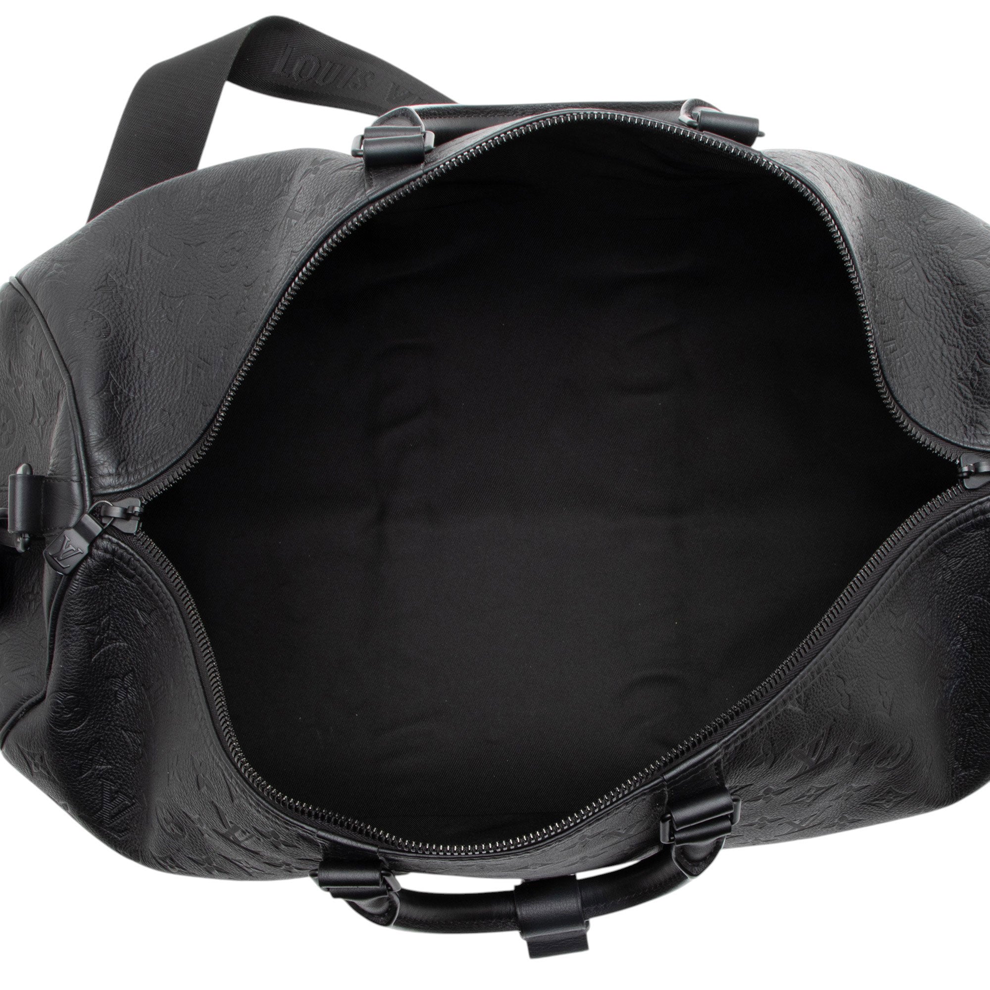 Louis Vuitton Monogram Shadow Keepall Bandouliere 50 Duffle