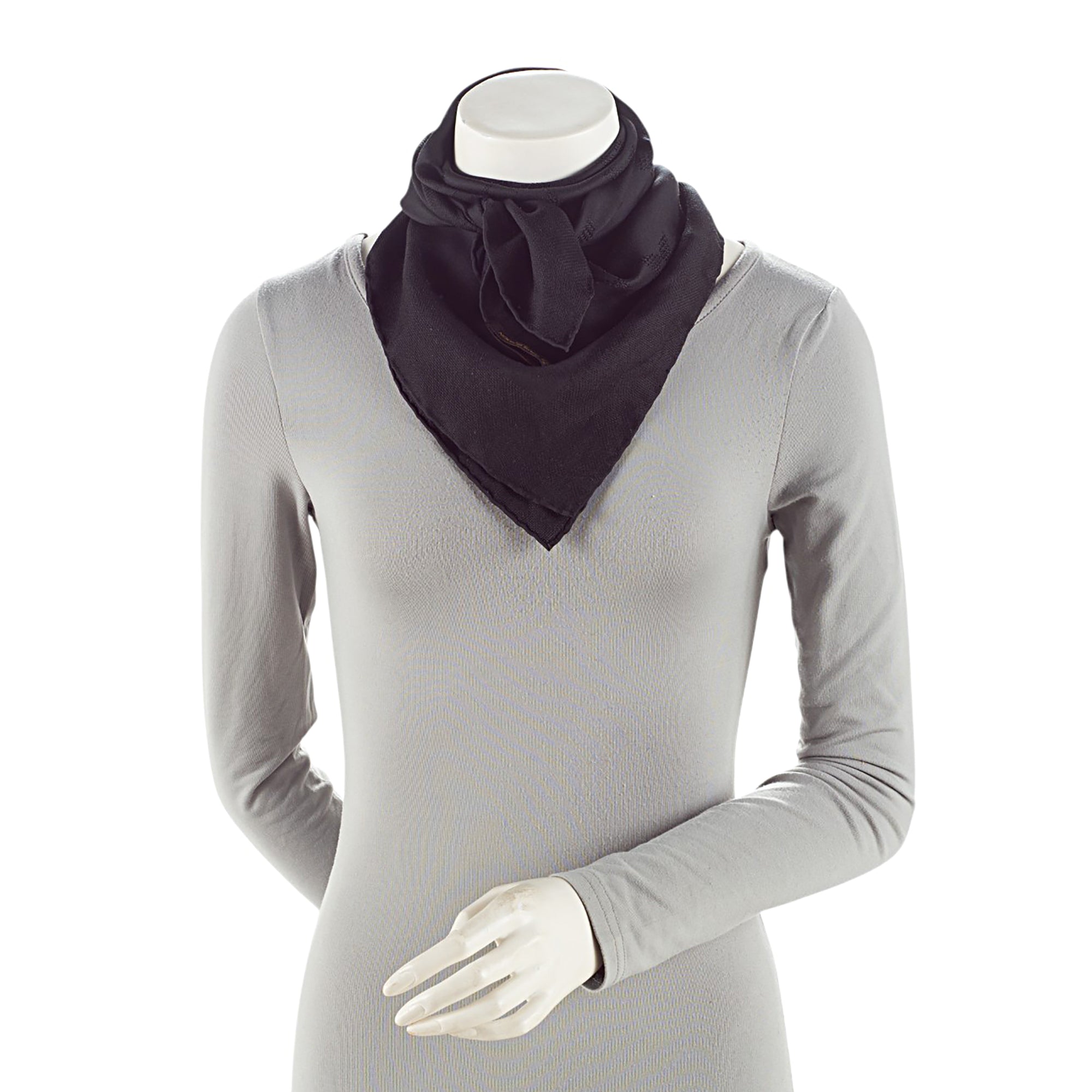 Louis Vuitton Silk Monogram 65cm Scarf