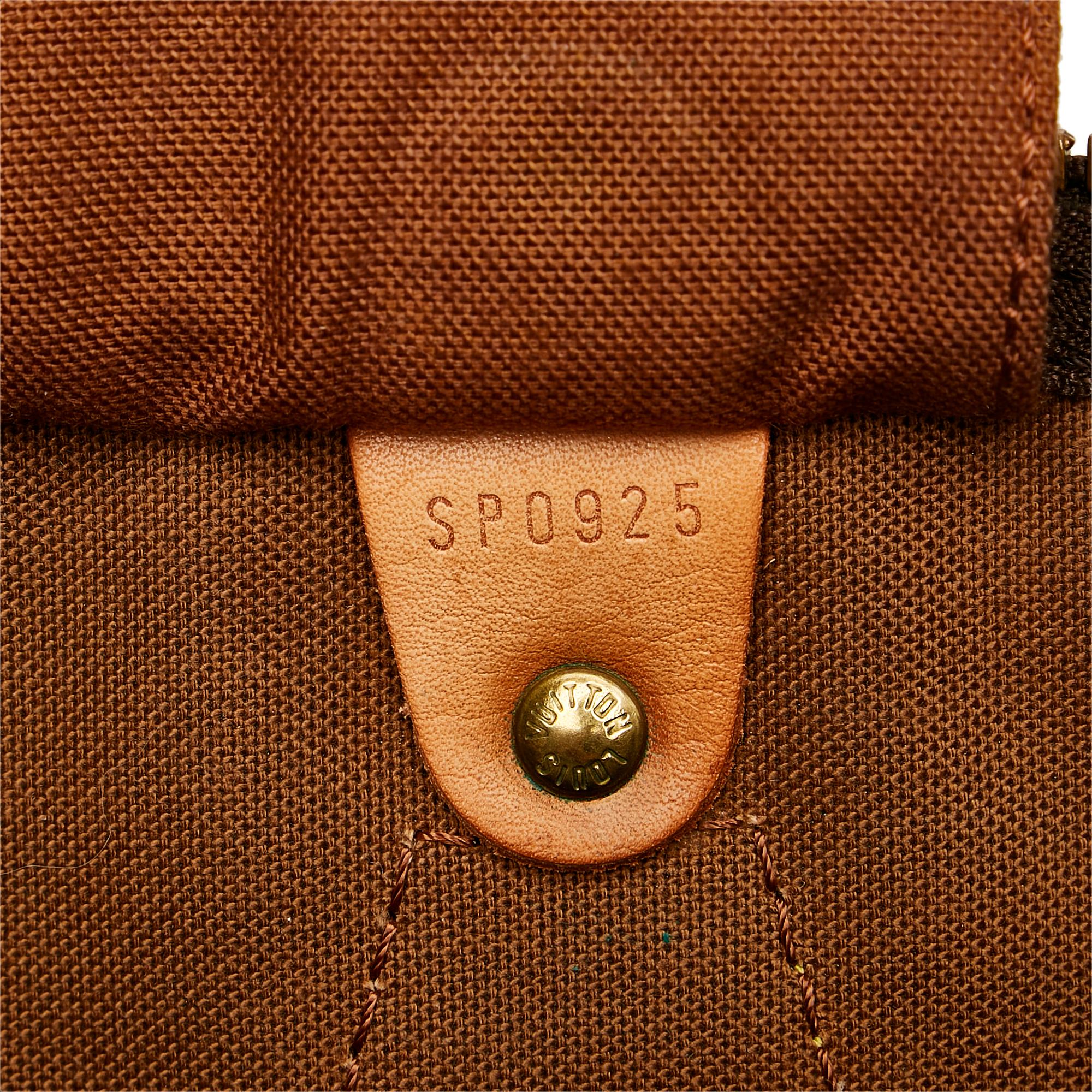 Louis Vuitton Monogram Speedy 35 (SHG-35556)