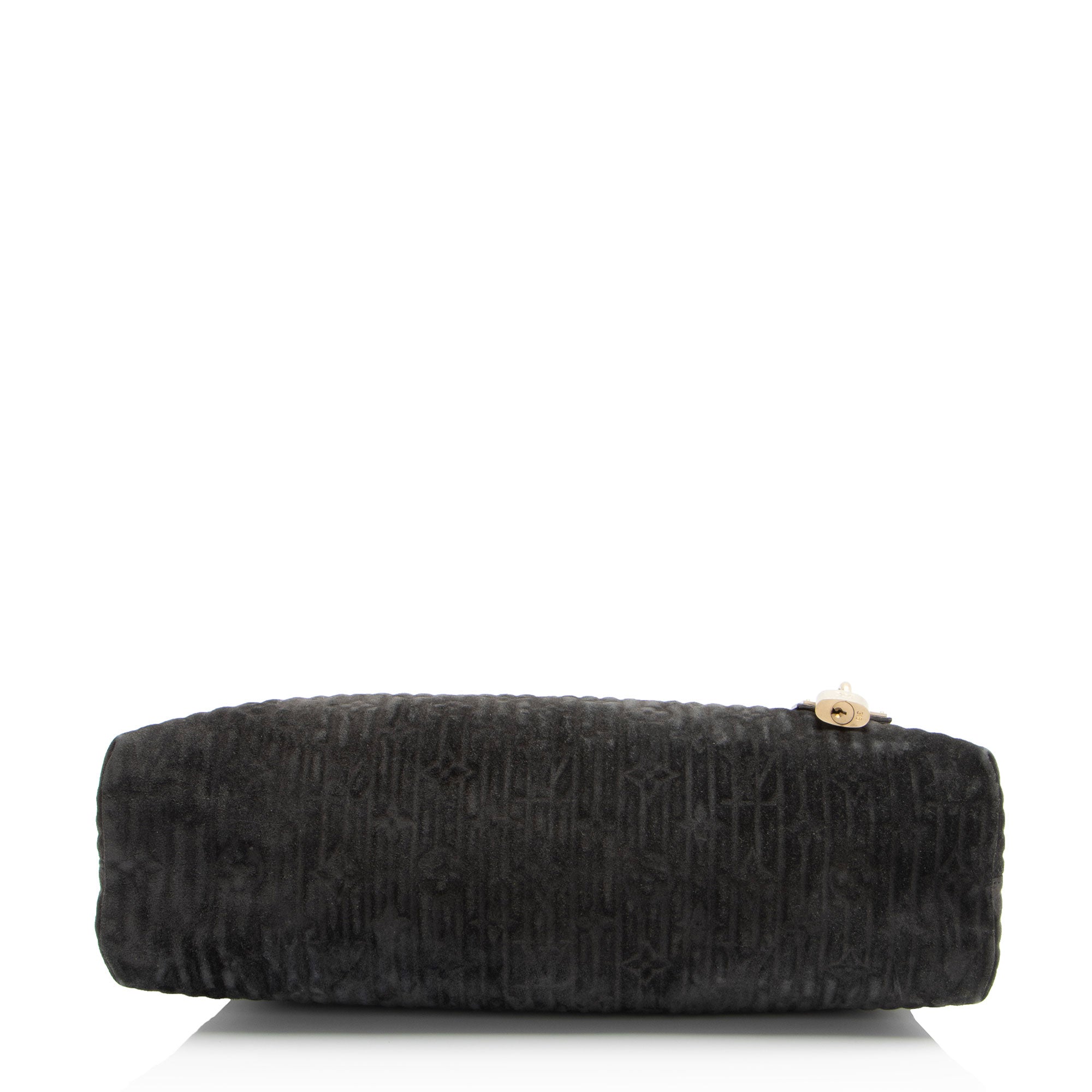 Louis Vuitton Monogram Embossed Suede Python Wish Bag