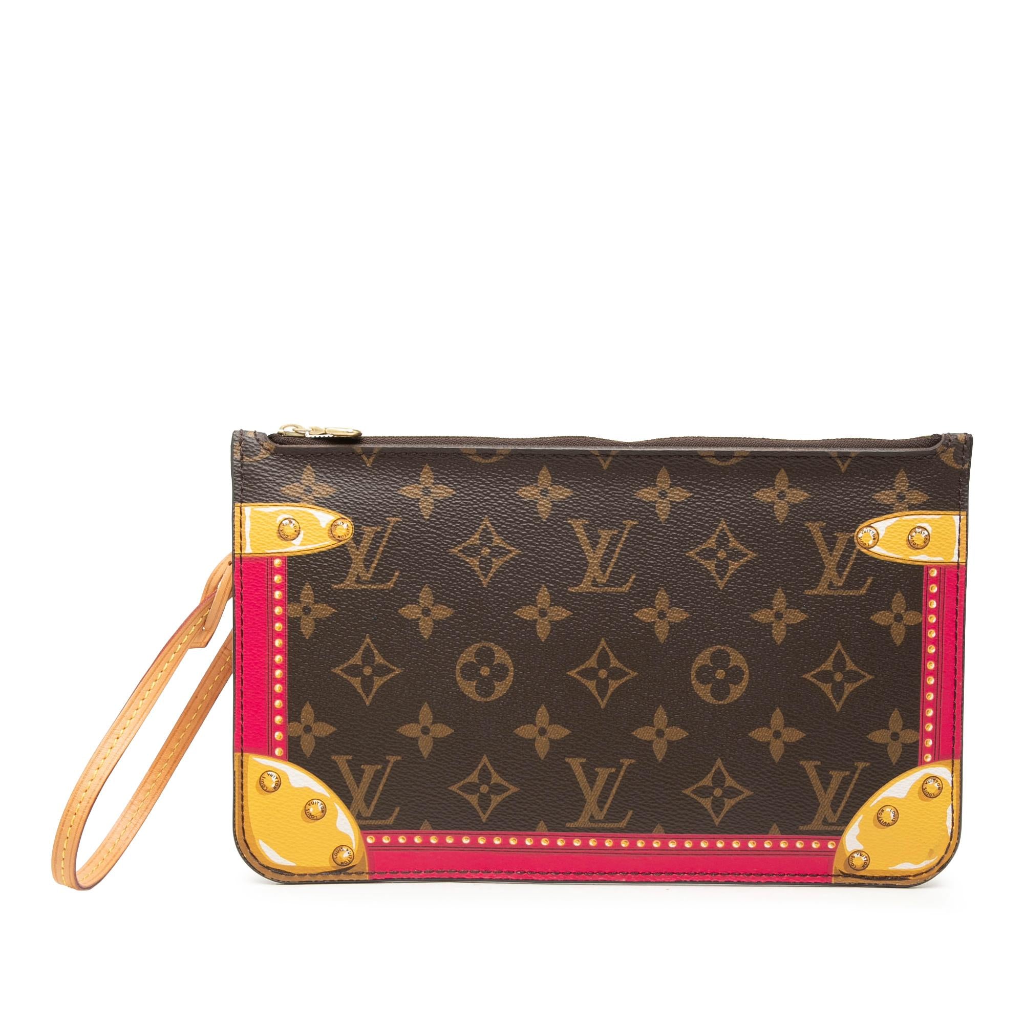 Louis Vuitton Monogram Summer Trunks Neverfull MM Pouch