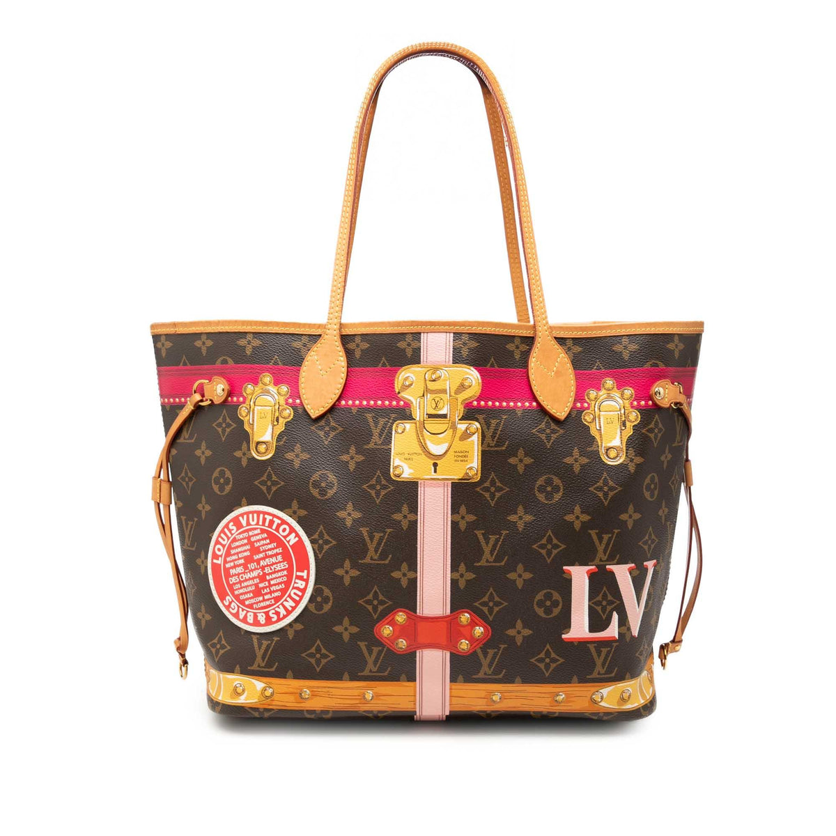 Louis Vuitton Monogram Summer Trunks Neverfull MM