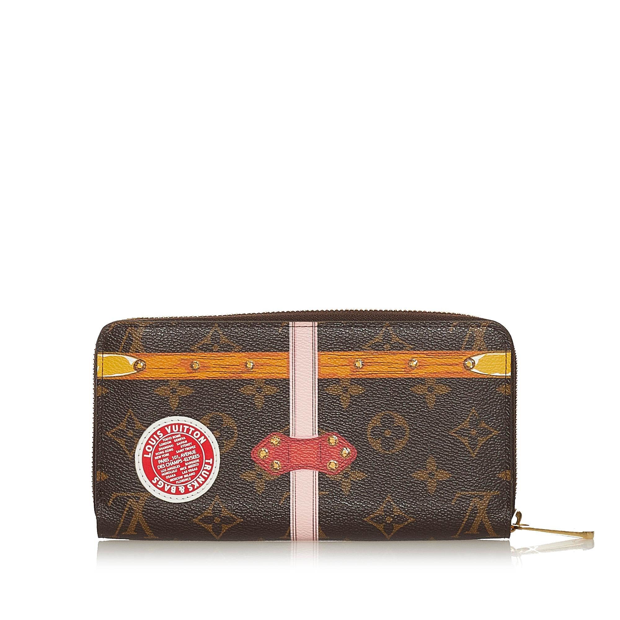 Louis Vuitton Monogram Summer Trunks Zippy Wallet (SHG-34392)