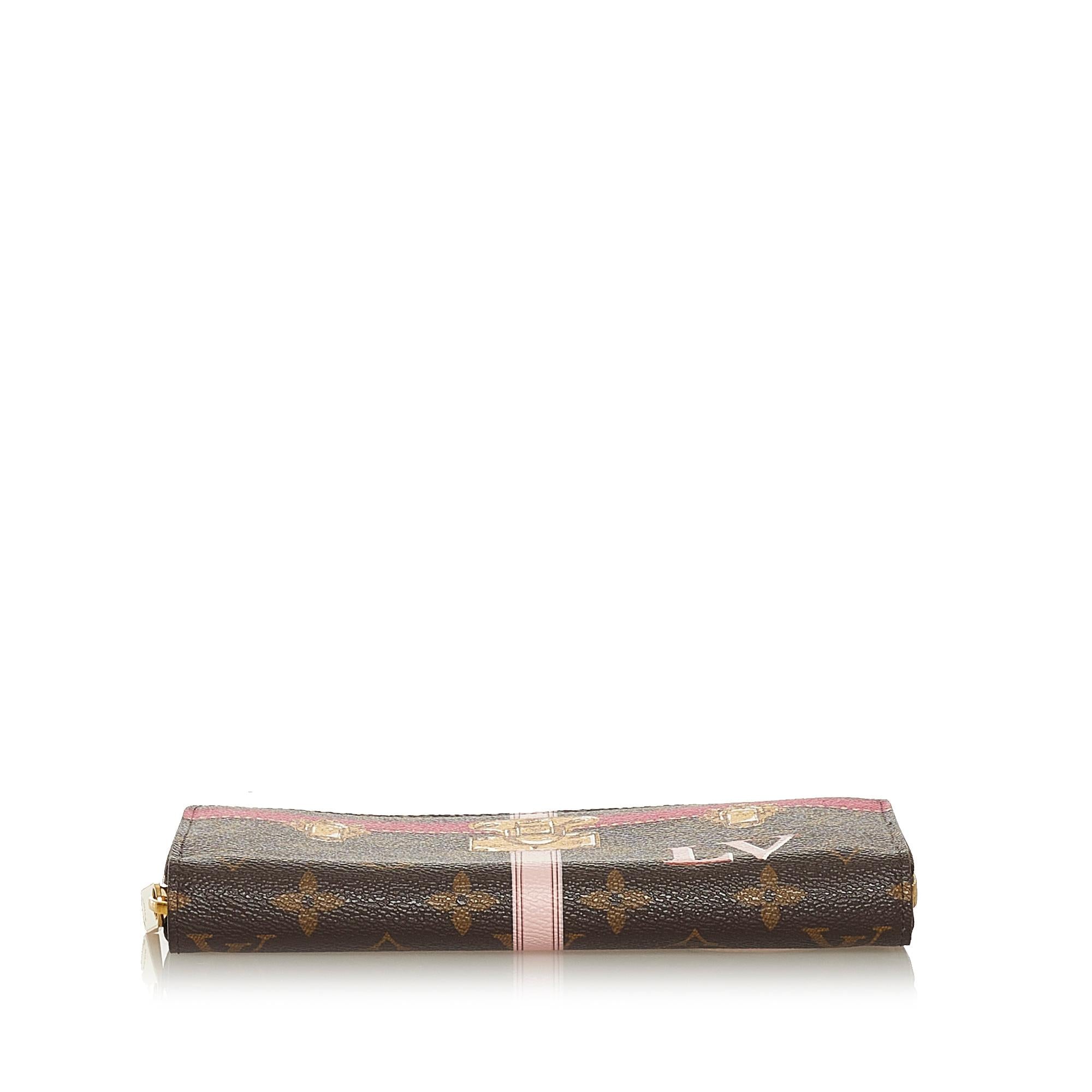 Louis Vuitton Monogram Summer Trunks Zippy Wallet (SHG-34392)