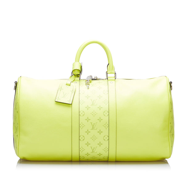 Louis Vuitton Keepall Bandouliere 50 Neon Yellow
