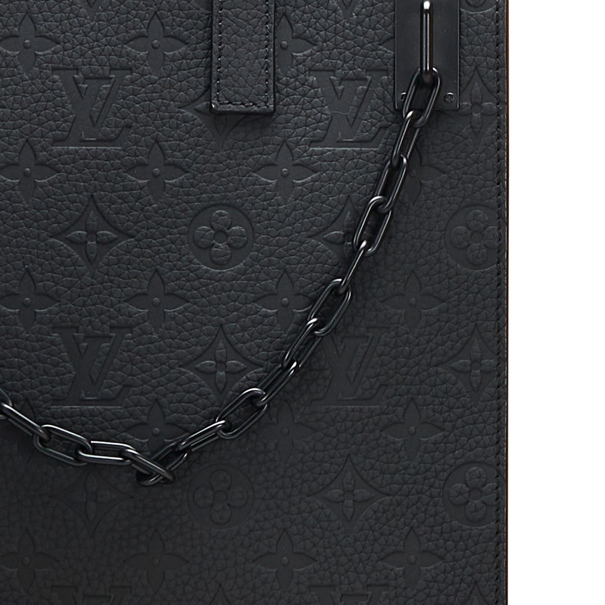 Louis Vuitton Monogram Taurillon Sac Plat (SHG-YouJrv)