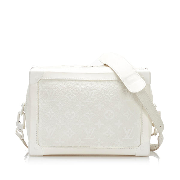 Louis Vuitton x Virgil Abloh White Soft Trunk Bag of Taurillion