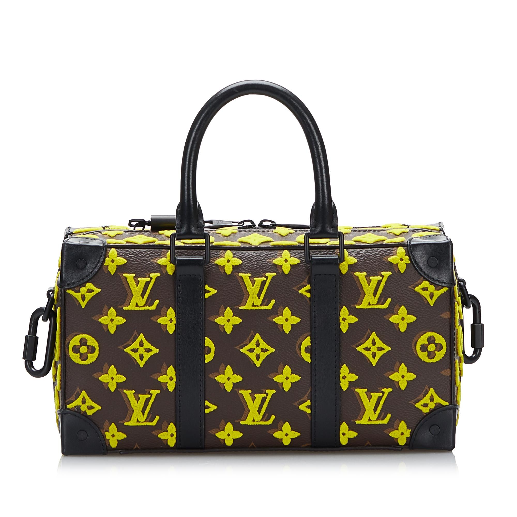 Louis Vuitton Monogram Tuffetage Speedy Trunk (SHG-FDS9bz)