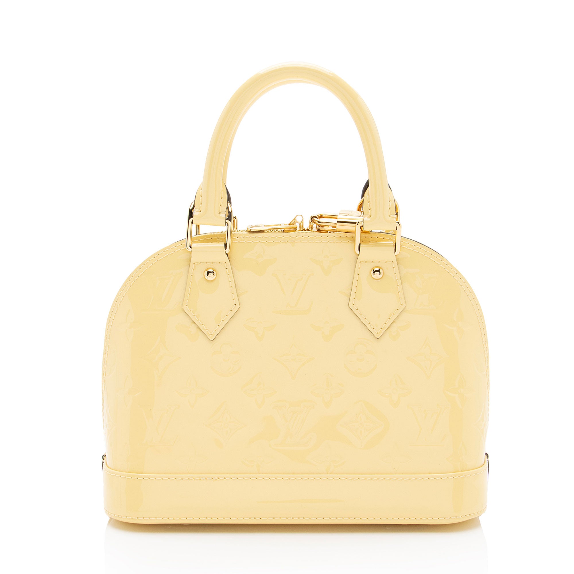 Louis Vuitton Monogram Vernis Alma BB Satchel (SHF-KPekdc)