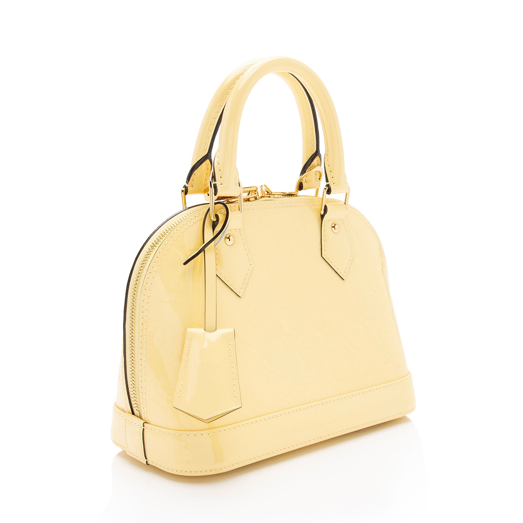 Louis Vuitton Monogram Vernis Alma BB Satchel (SHF-KPekdc)