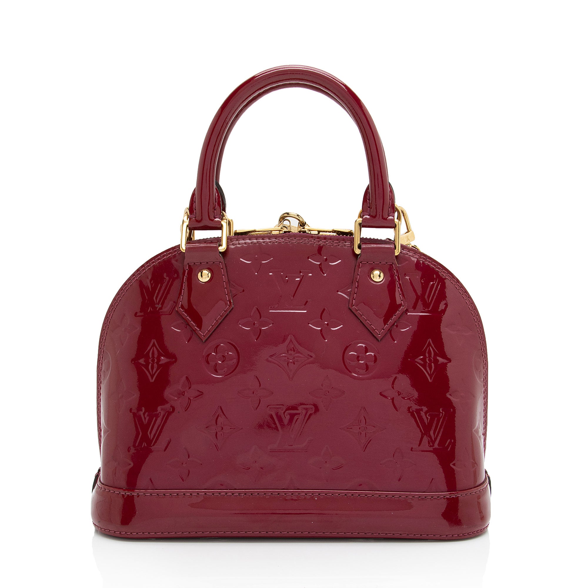 Louis Vuitton Monogram Vernis Alma BB Satchel (SHF-3pzOjE)