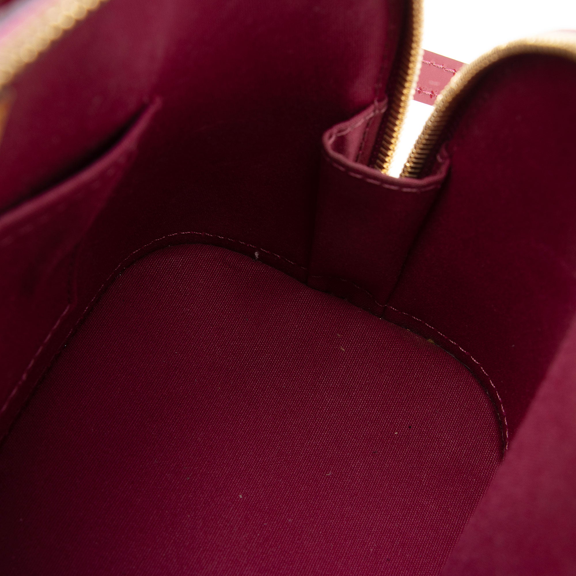 Louis Vuitton Monogram Vernis Alma BB Satchel (SHF-3pzOjE)