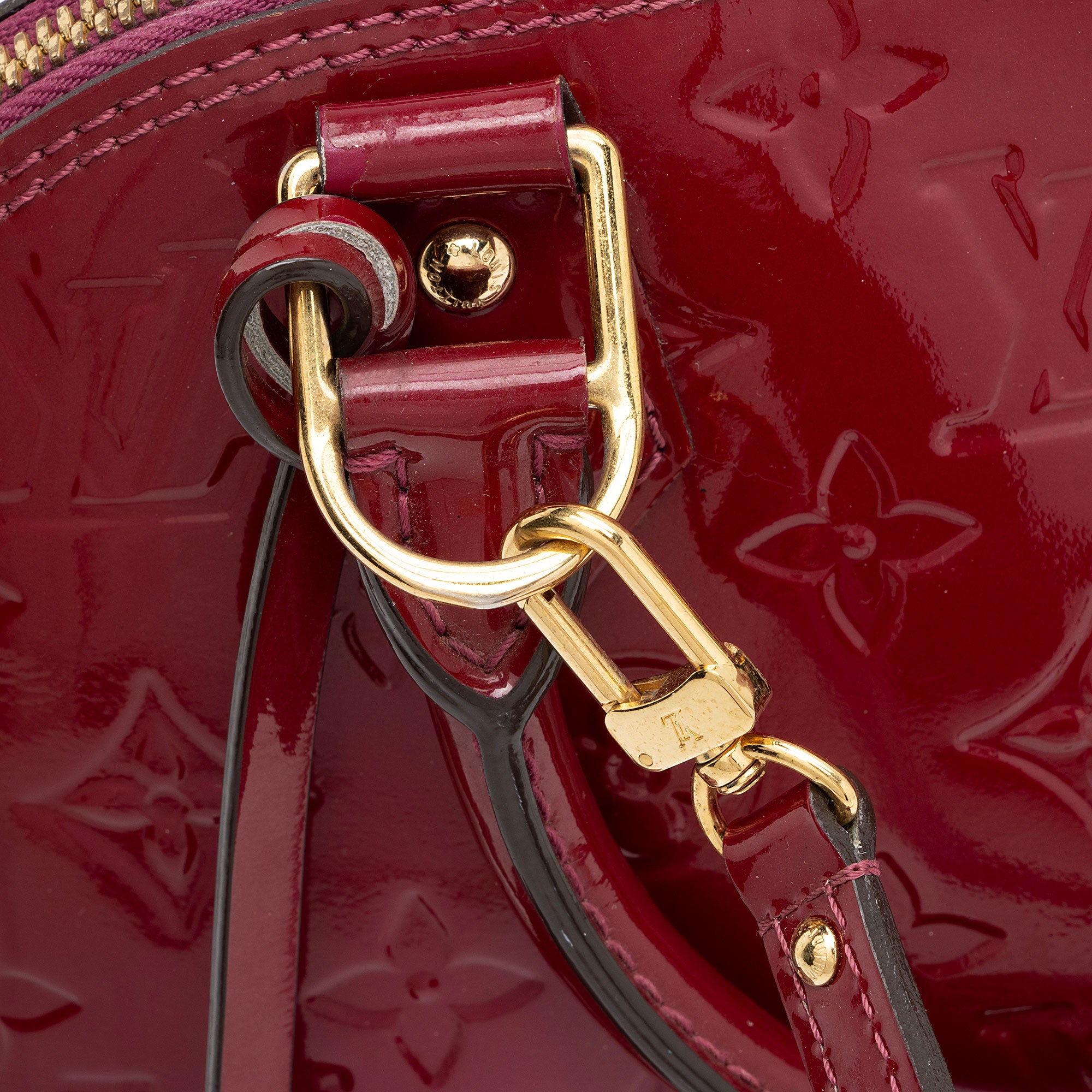 Louis Vuitton Monogram Vernis Alma BB Satchel (SHF-3pzOjE)