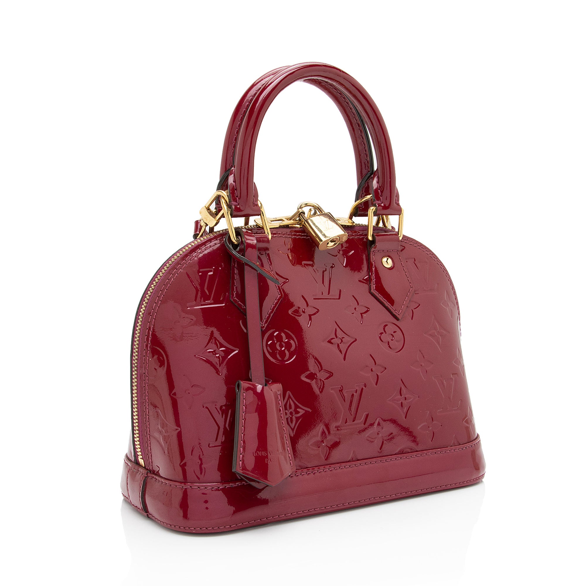 Louis Vuitton Monogram Vernis Alma BB Satchel (SHF-3pzOjE)