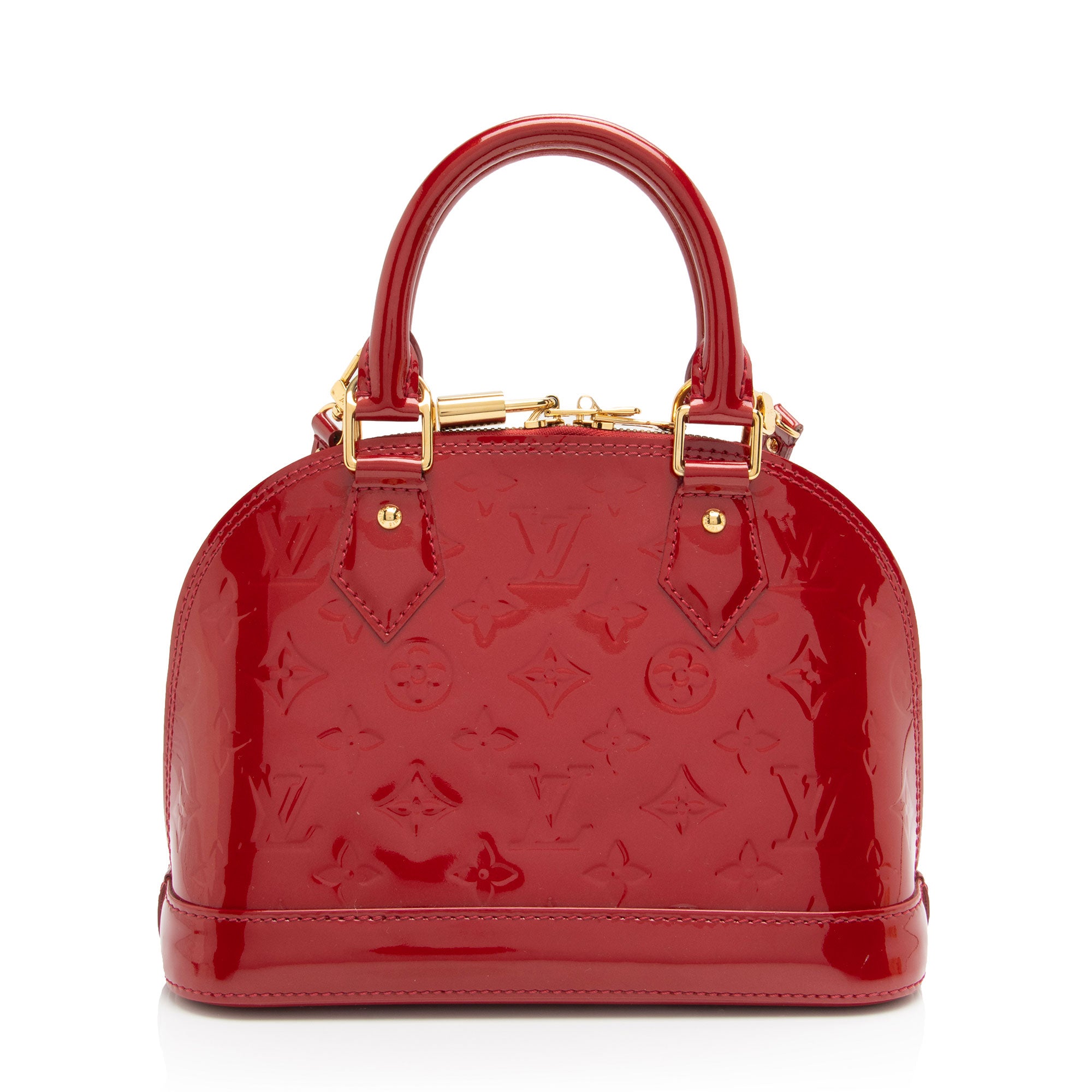 Louis Vuitton Monogram Vernis Alma BB Satchel (SHF-vVmwfj)