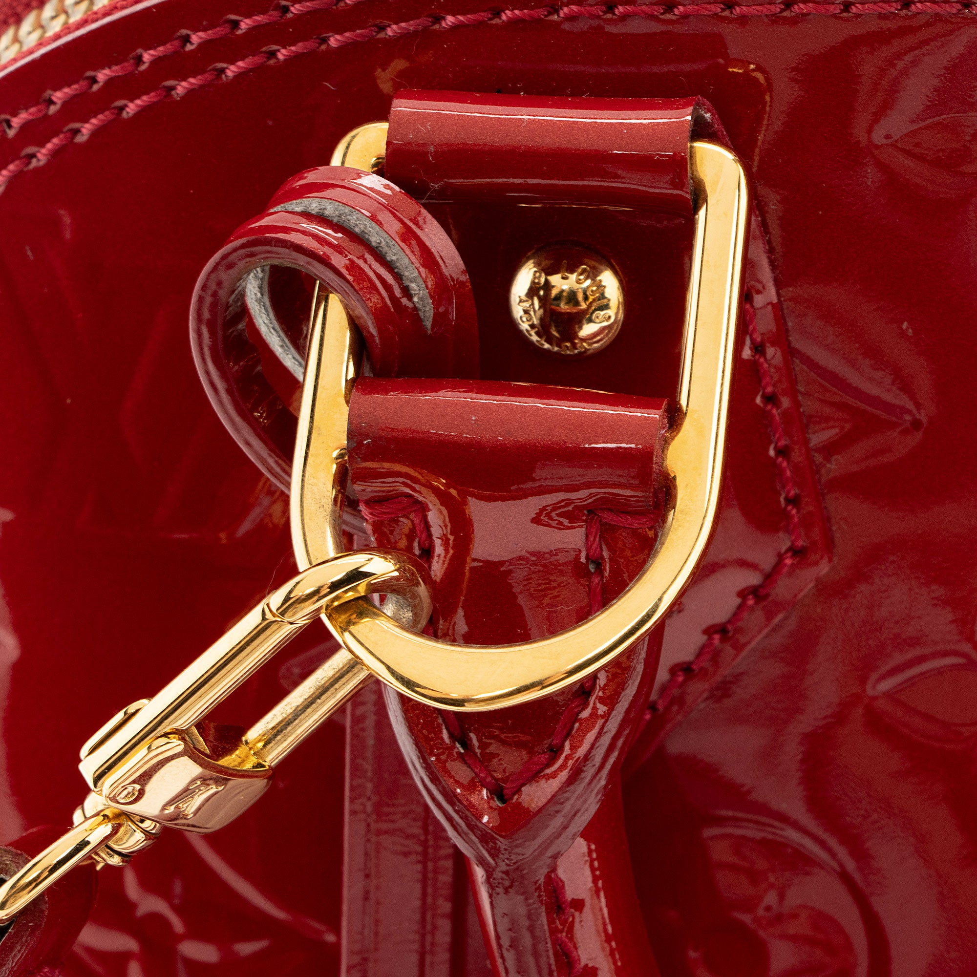 Louis Vuitton Monogram Vernis Alma BB Satchel (SHF-vVmwfj)