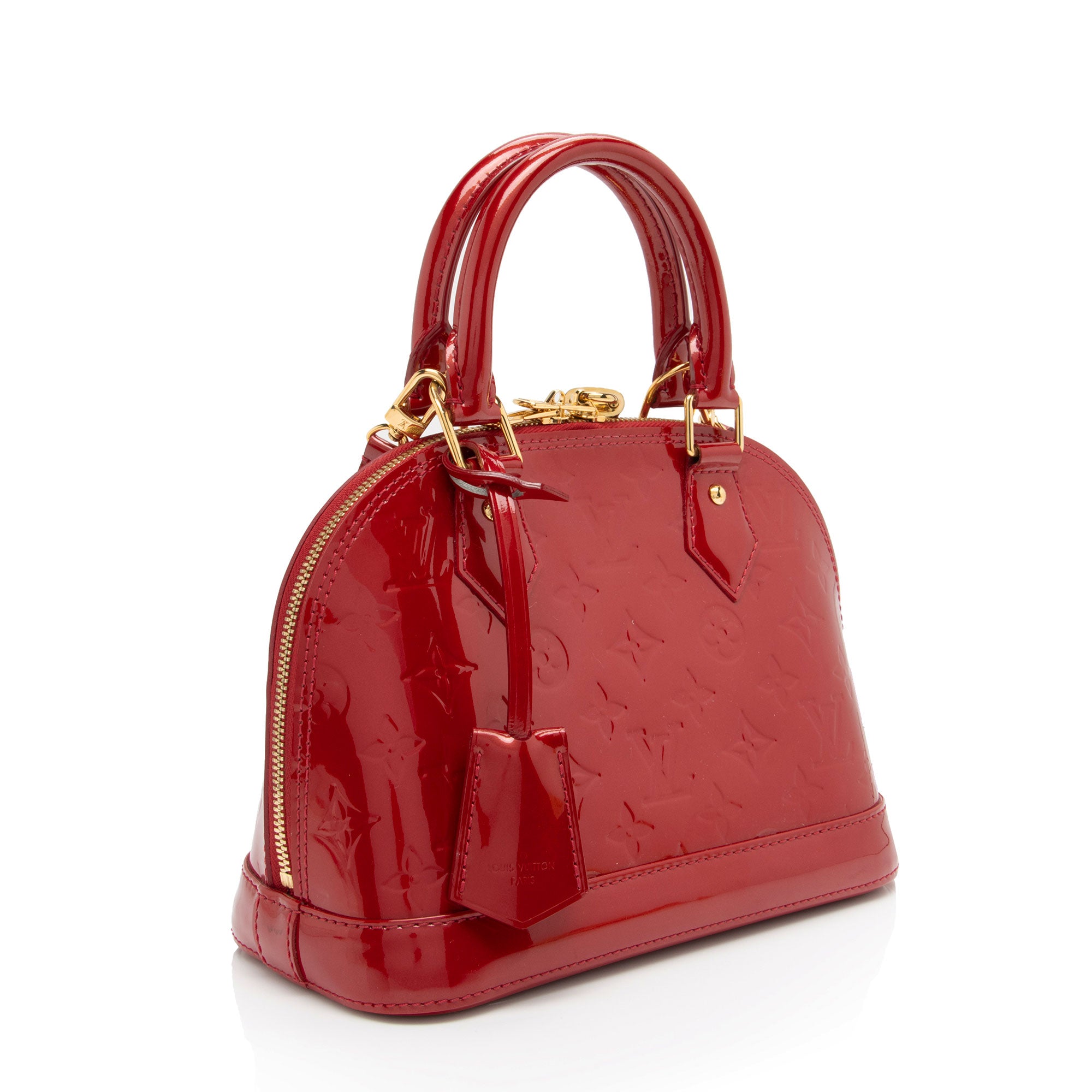 Louis Vuitton Monogram Vernis Alma BB Satchel (SHF-vVmwfj)