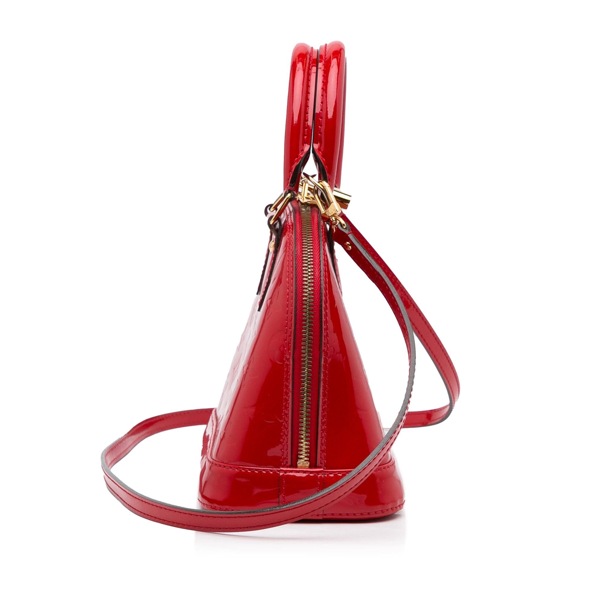 Louis Vuitton Monogram Vernis Alma BB (SHG-xf6DQV)