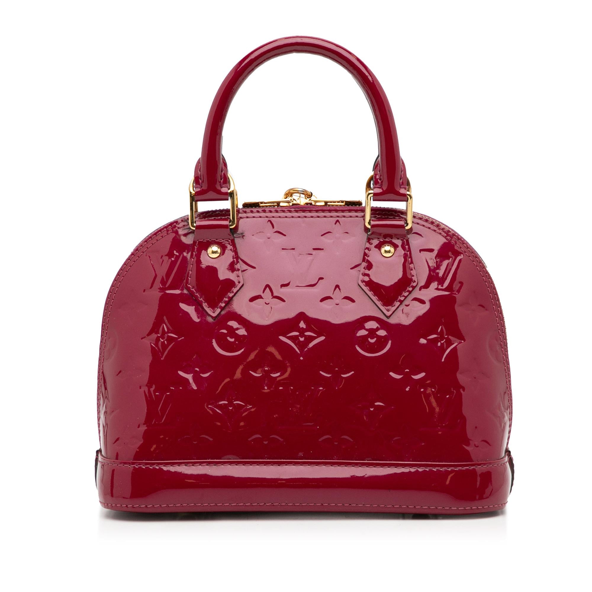Louis Vuitton Monogram Vernis Alma BB (SHG-Mystay)