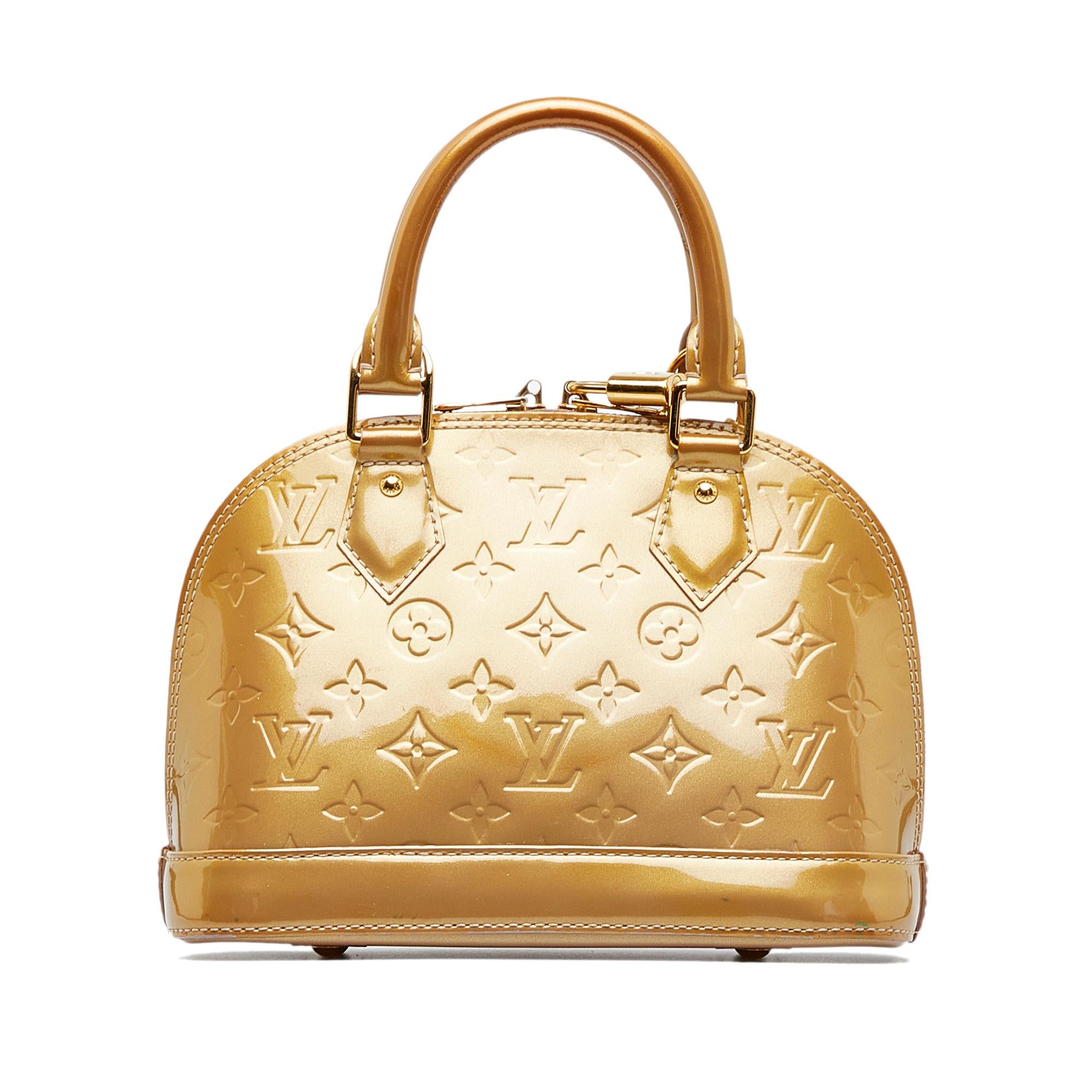 Louis Vuitton Monogram Vernis Alma BB (SHG-zw2oA4)