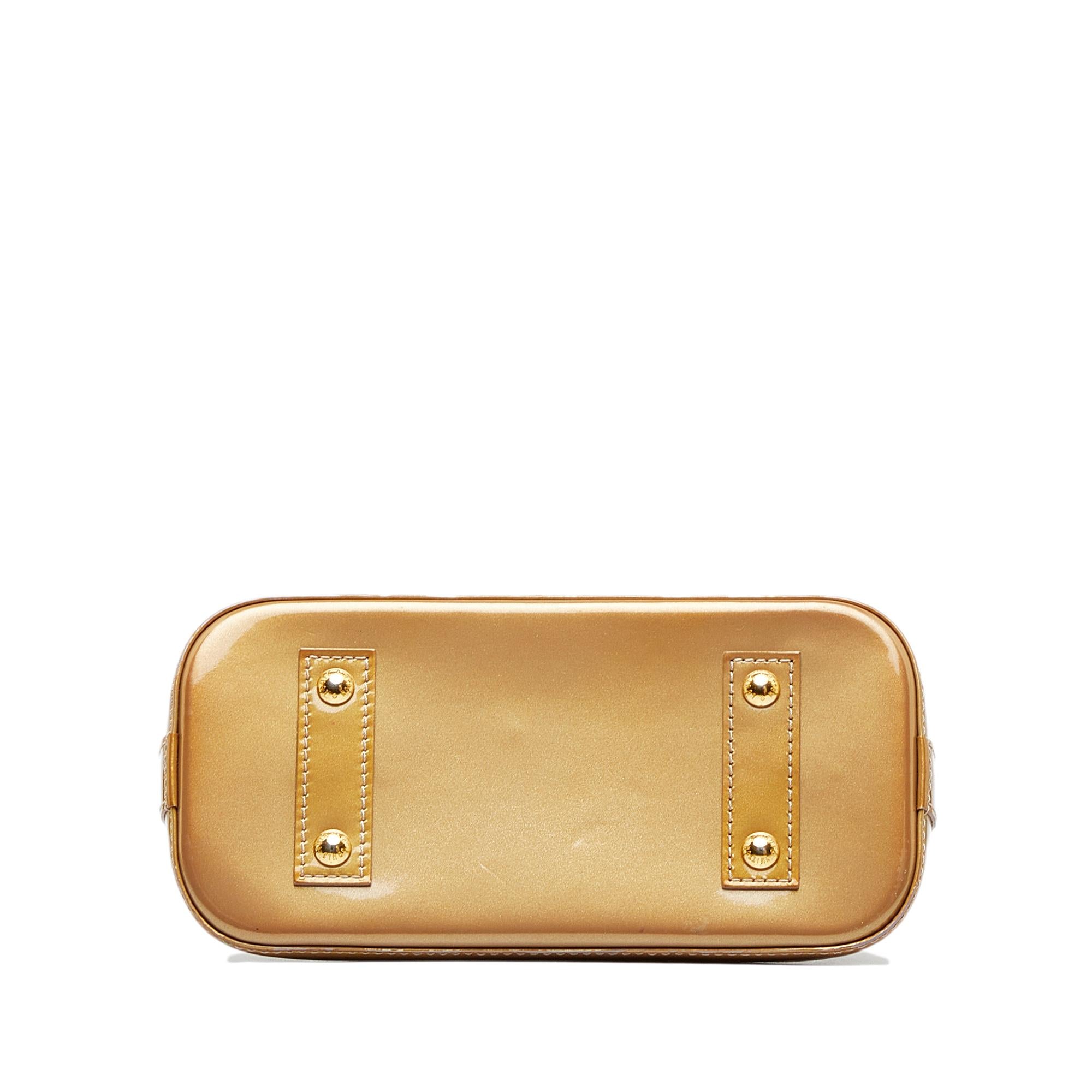 Louis Vuitton Monogram Vernis Alma BB (SHG-zw2oA4)