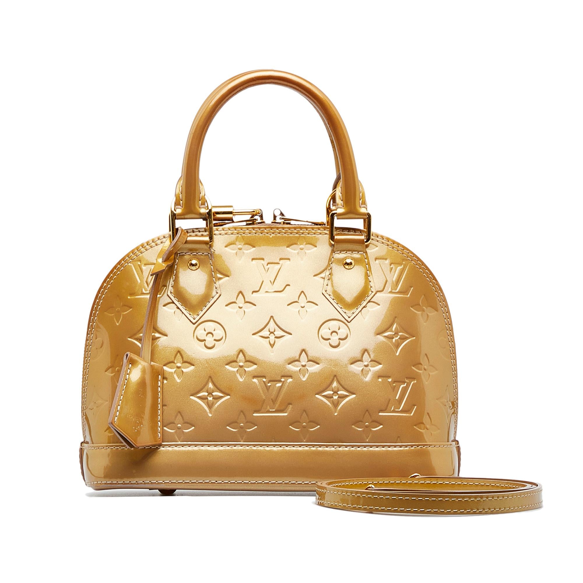 Louis Vuitton Monogram Vernis Alma BB (SHG-zw2oA4)