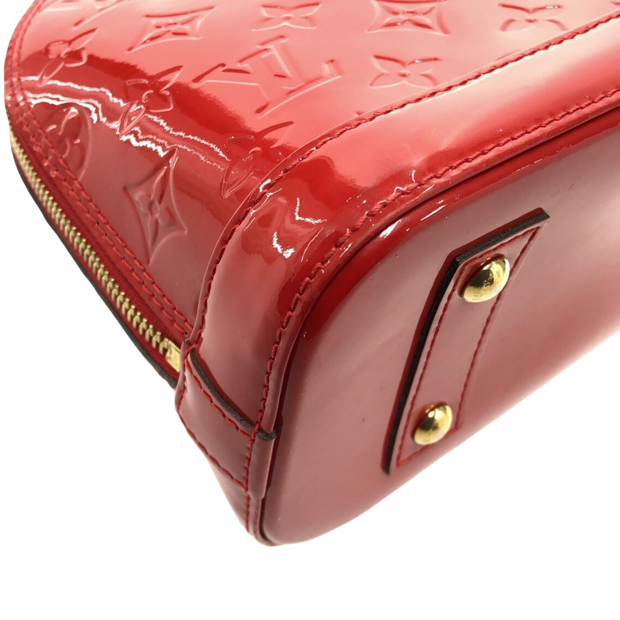 Louis Vuitton Monogram Vernis Alma BB (SHG-dJprRU)