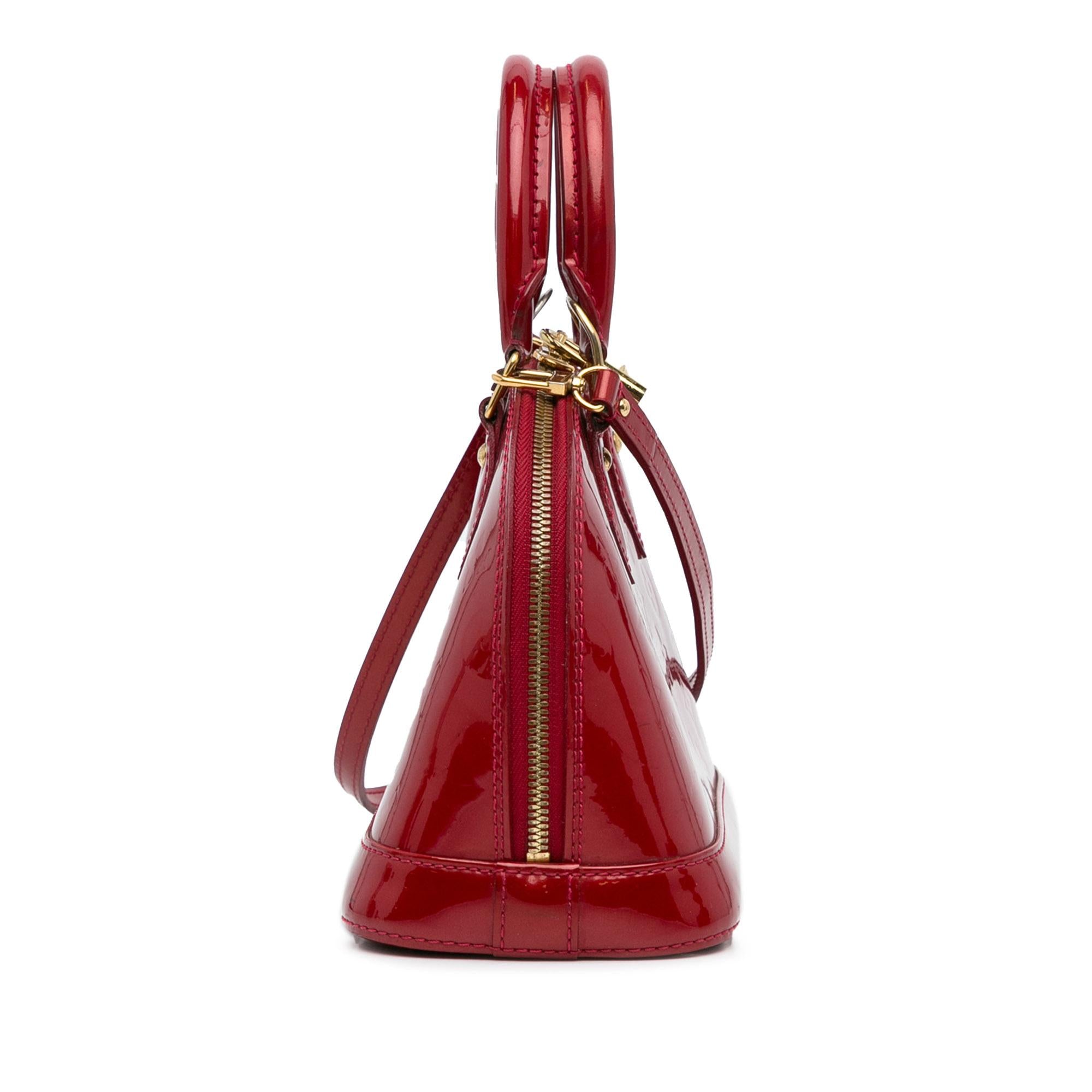 Louis Vuitton Monogram Vernis Alma BB (SHG-9zPO6C)