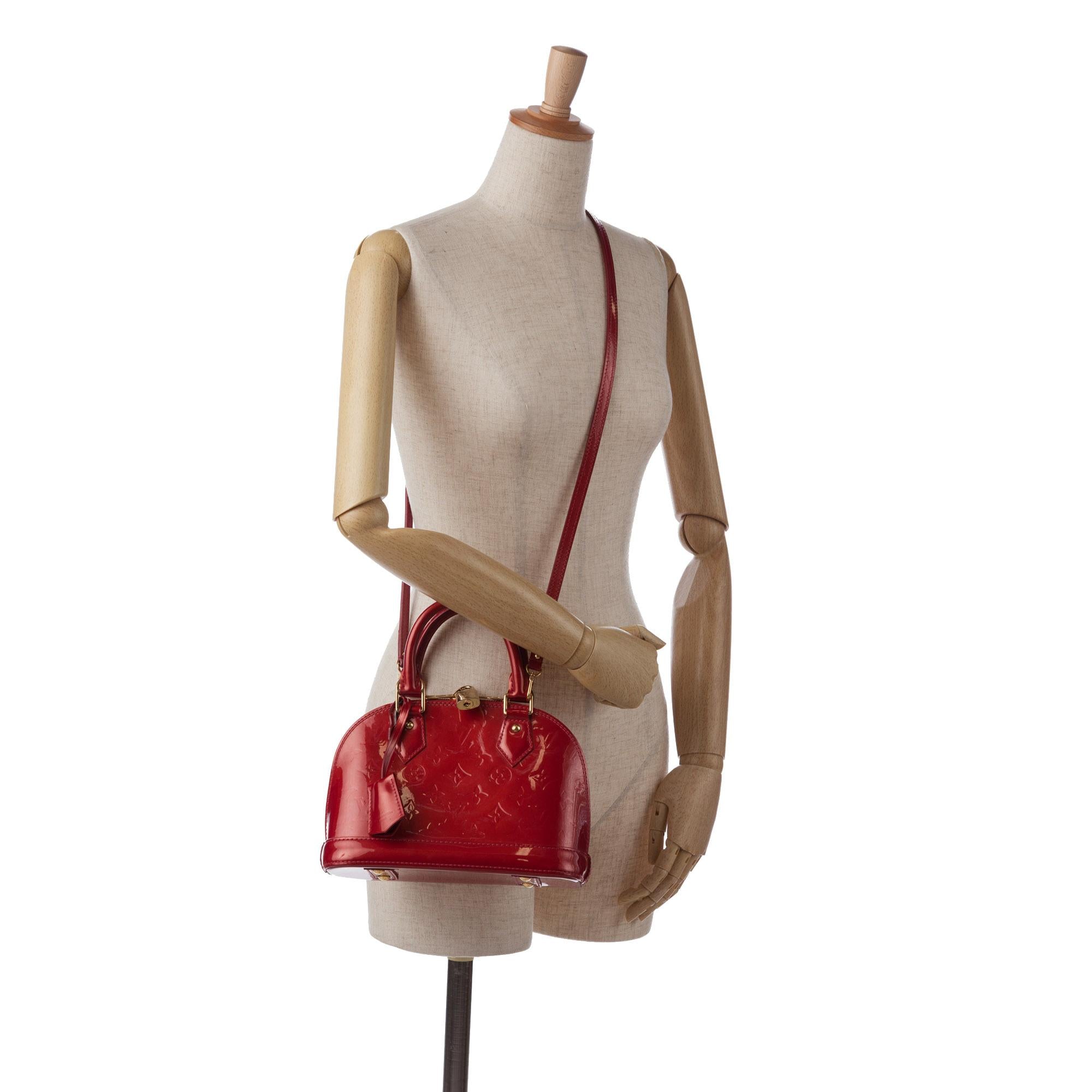 Louis Vuitton Monogram Vernis Alma BB (SHG-9zPO6C)